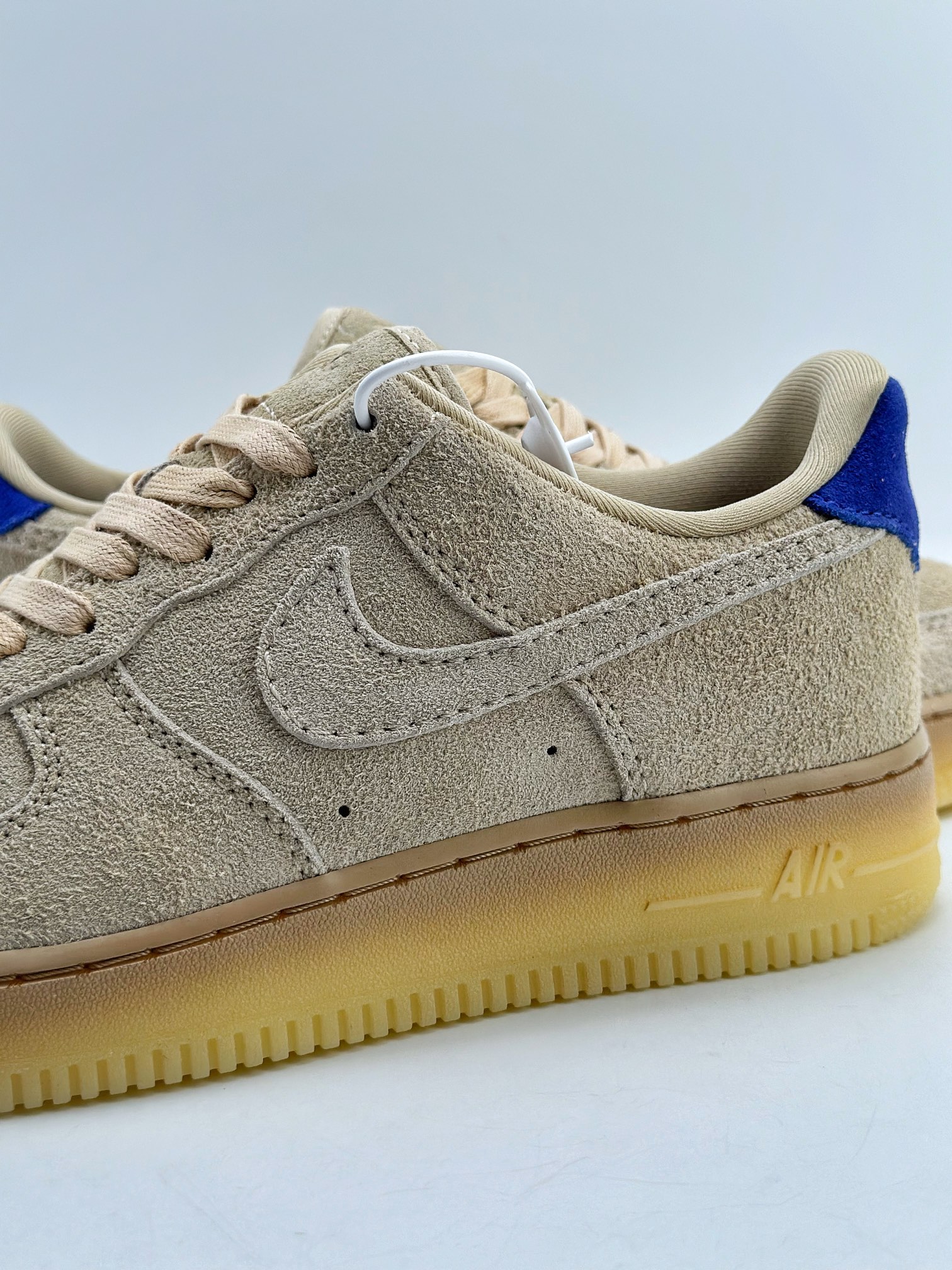 Nike Air Force 1 Low 07 ”Grain” Beige Blue Tail Suede FN7202-224