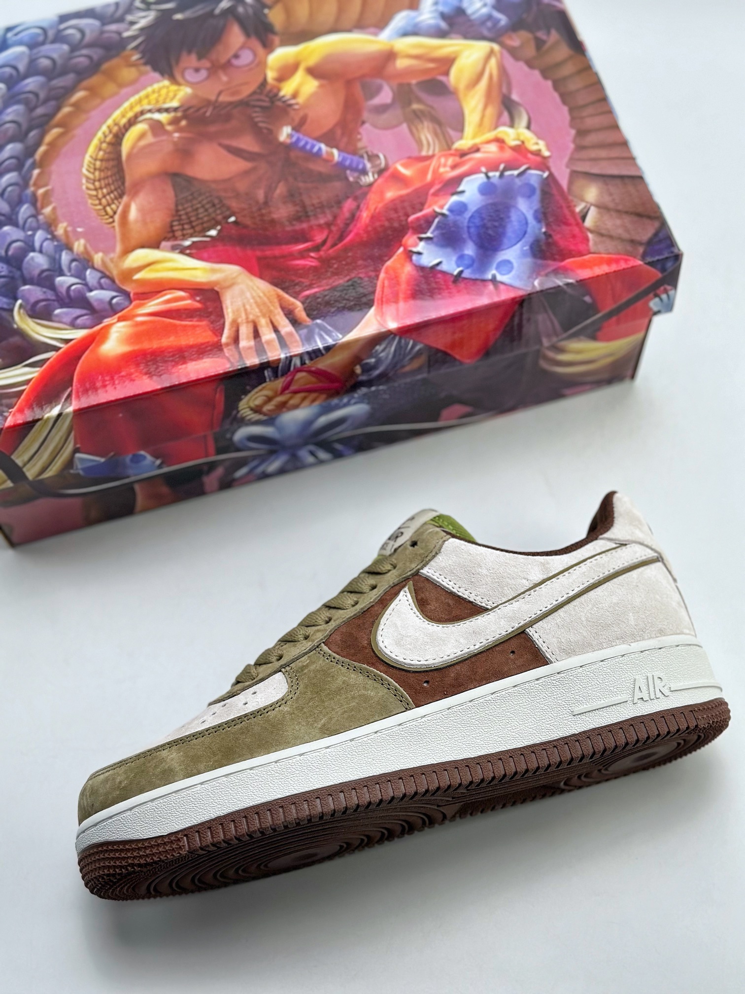 260 Nike Air Force 1 Low 07 路飞 白绿棕 LF8989-999