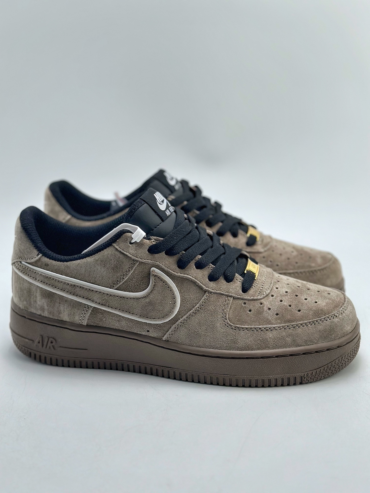 Nike Air Force 1 Low 07 Dark Brown Suede AV0383-223