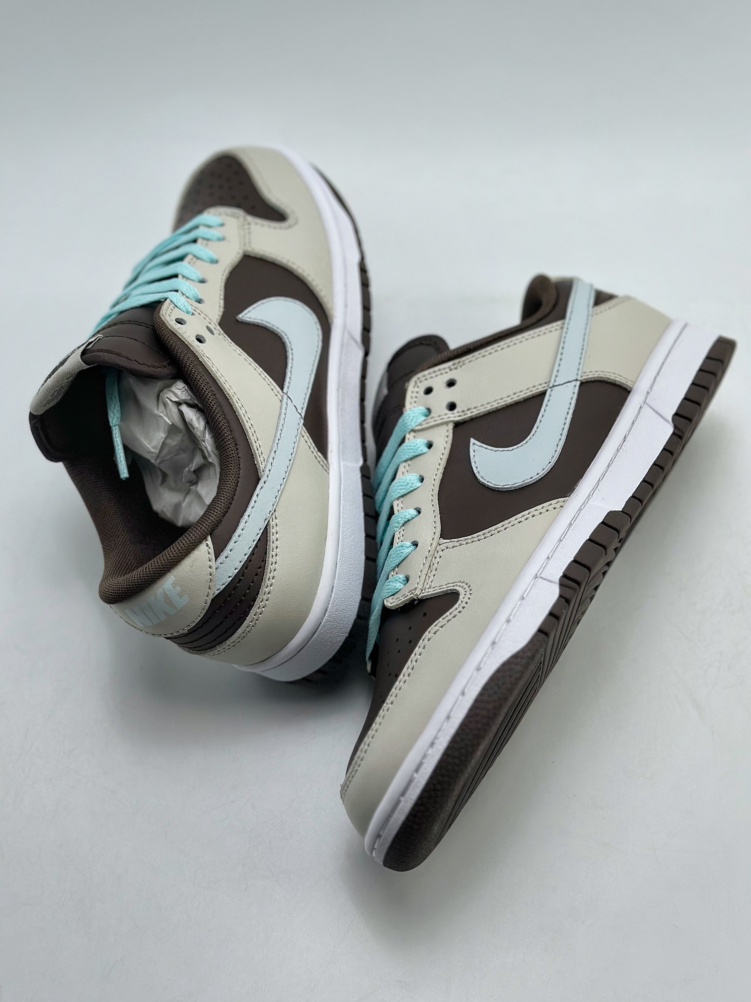 Nike SB Dunk Low White Brown Light Blue 624044-241