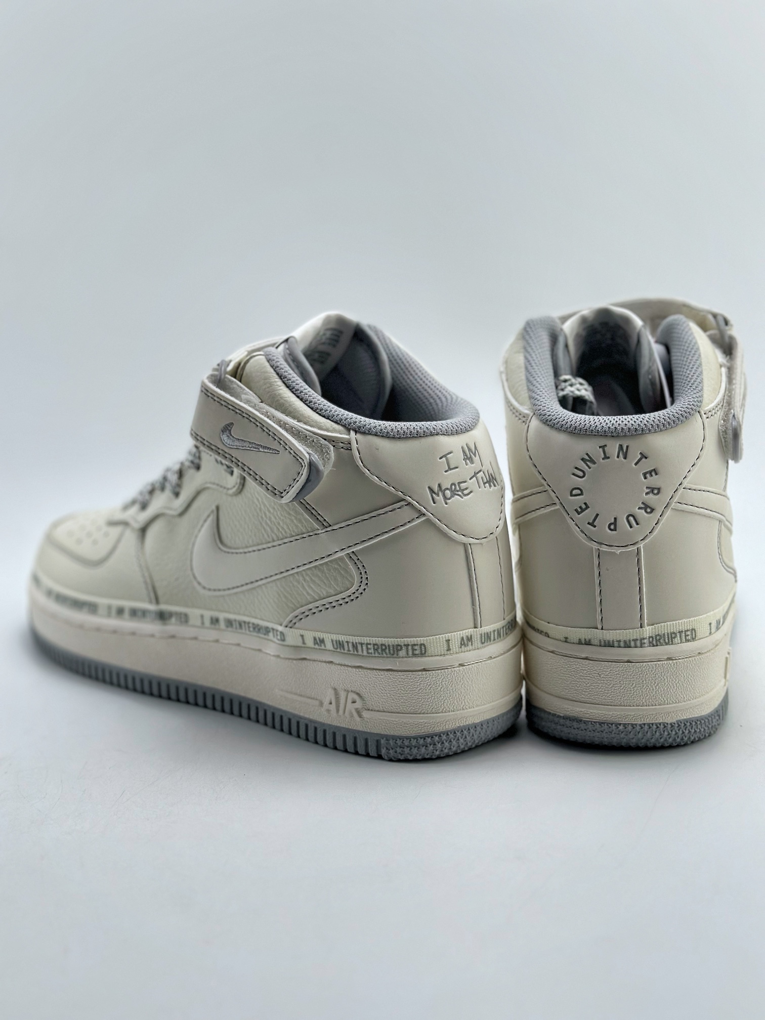 260 Nike Air Force 1 Mid 07 x Uninterrupted "MORE THAN" “米灰银签名涂鸦”满天星 PA0920-508