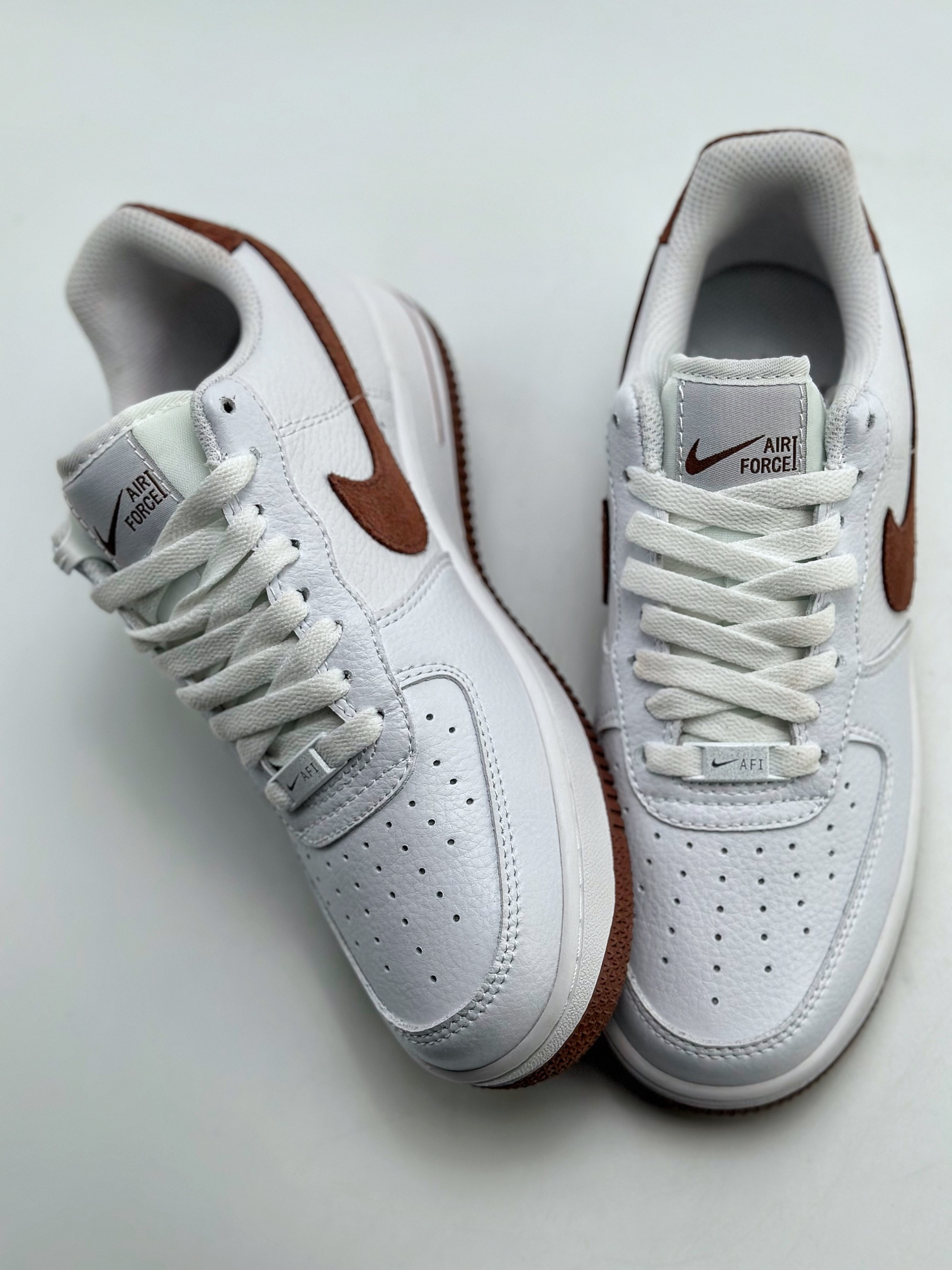 Nike Air Force 1 Low 07 White Suede Brown CN2873-106