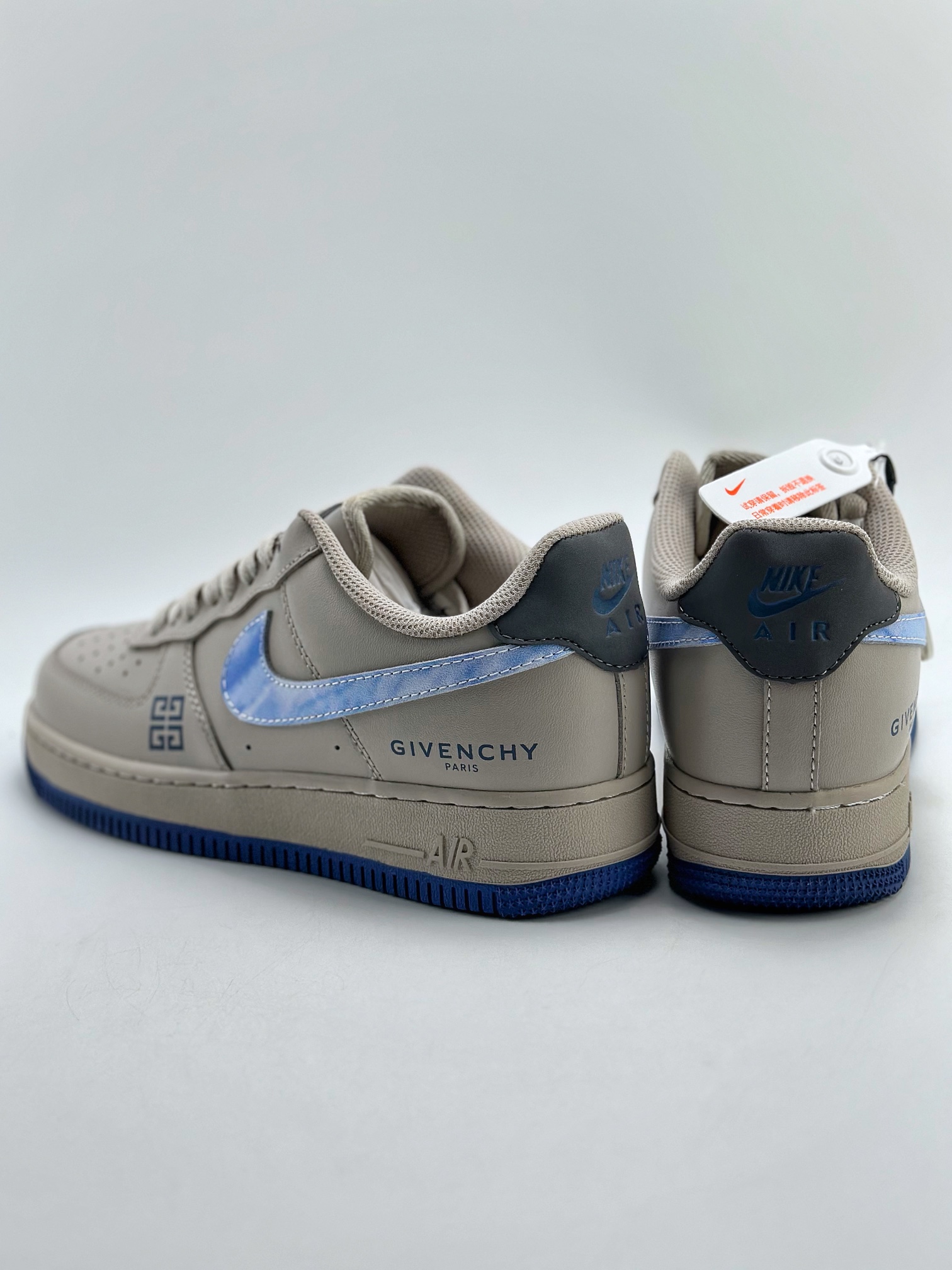 200 Nike Air Force 1 Low 07 x GIVENCHY 纪梵希灰蓝 845053-208