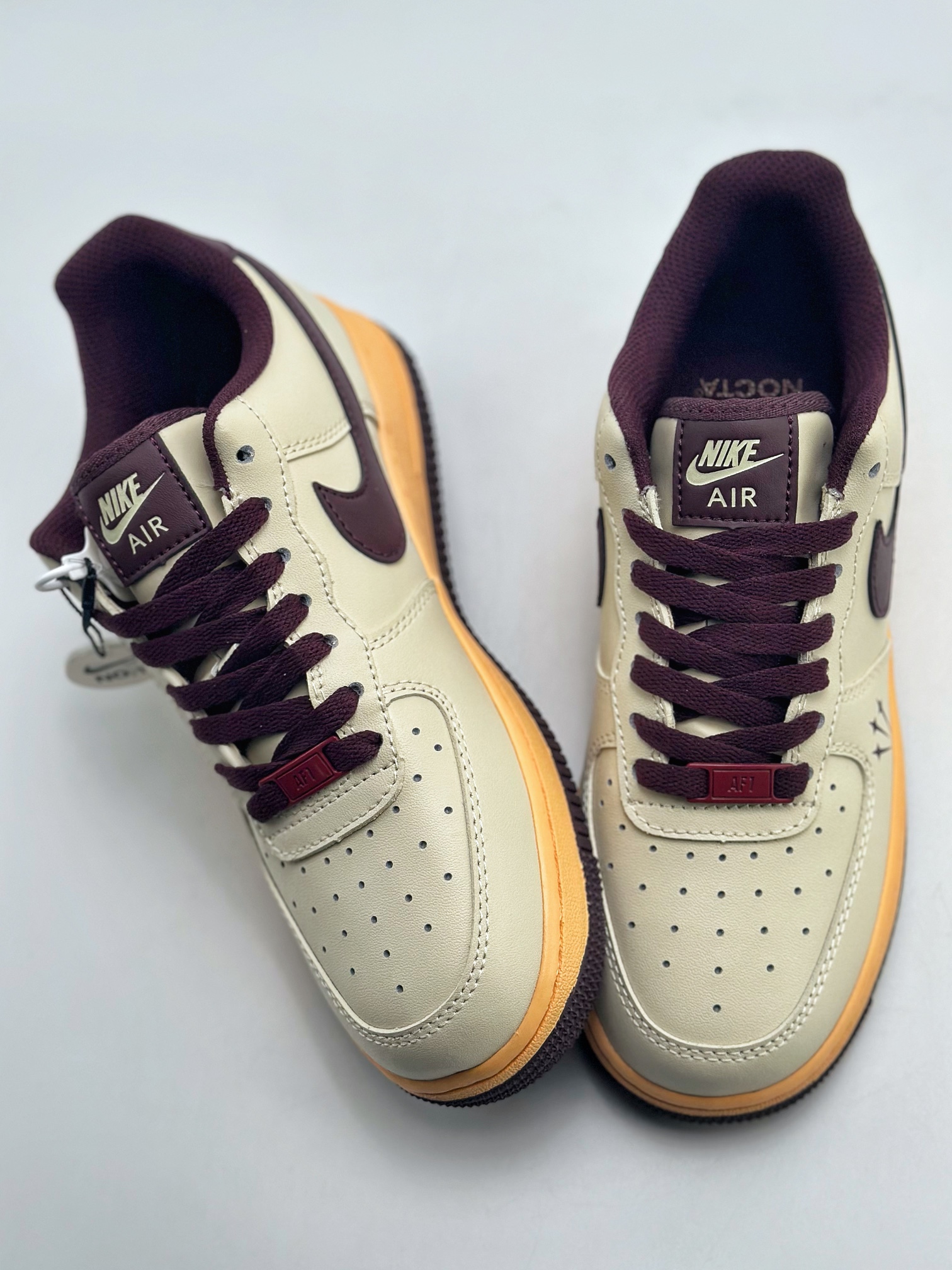 200 Nike Air Force 1 Low 07 NOCTA 米黄紫 808788-336