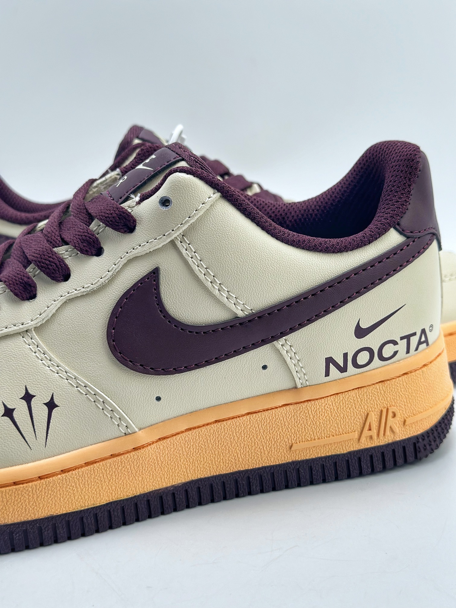 200 Nike Air Force 1 Low 07 NOCTA 米黄紫 808788-336