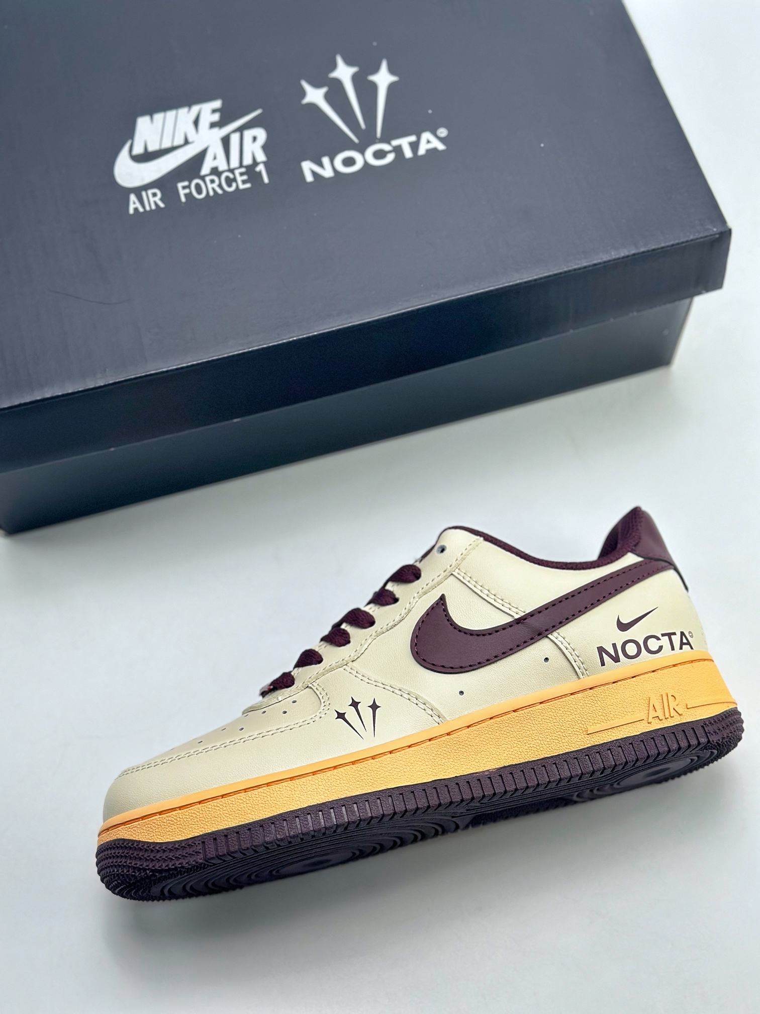 200 Nike Air Force 1 Low 07 NOCTA 米黄紫 808788-336