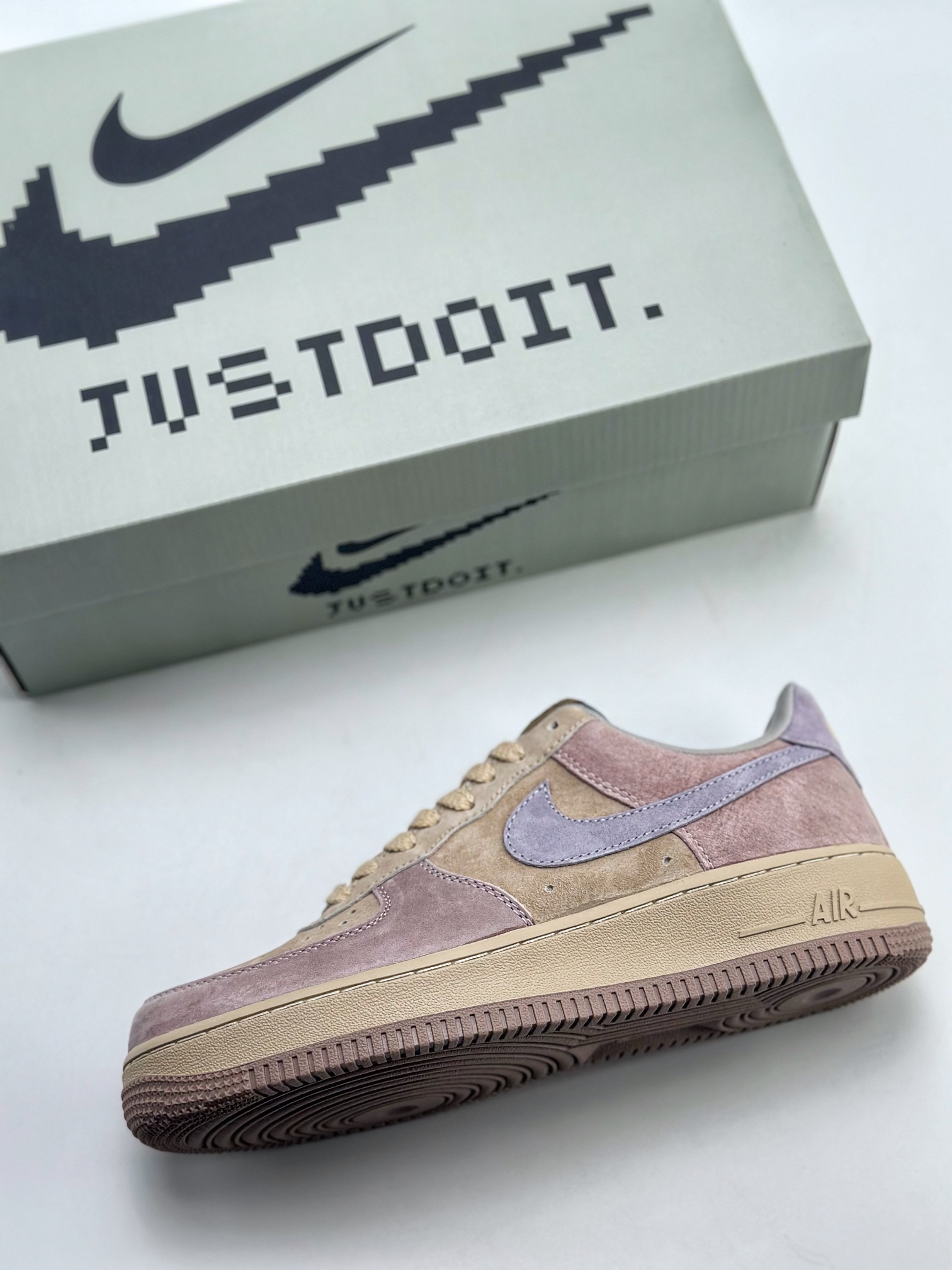 Nike Air Force 1 Low 07 Purple Gold Suede ZB2121-103