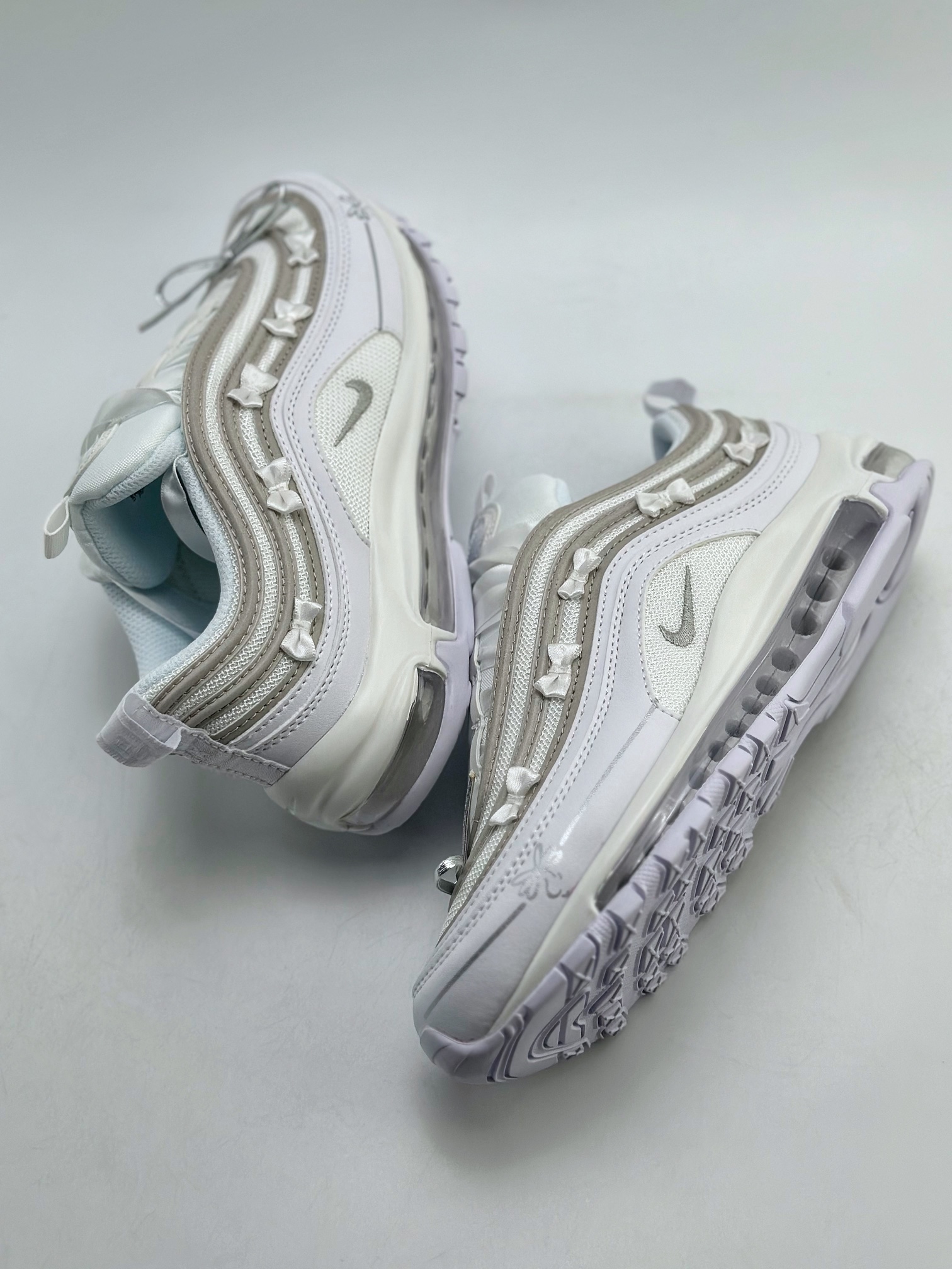 Channel order NK Air Max 97 Berry Engraved Silver Girl Ballet Style DH8016-100