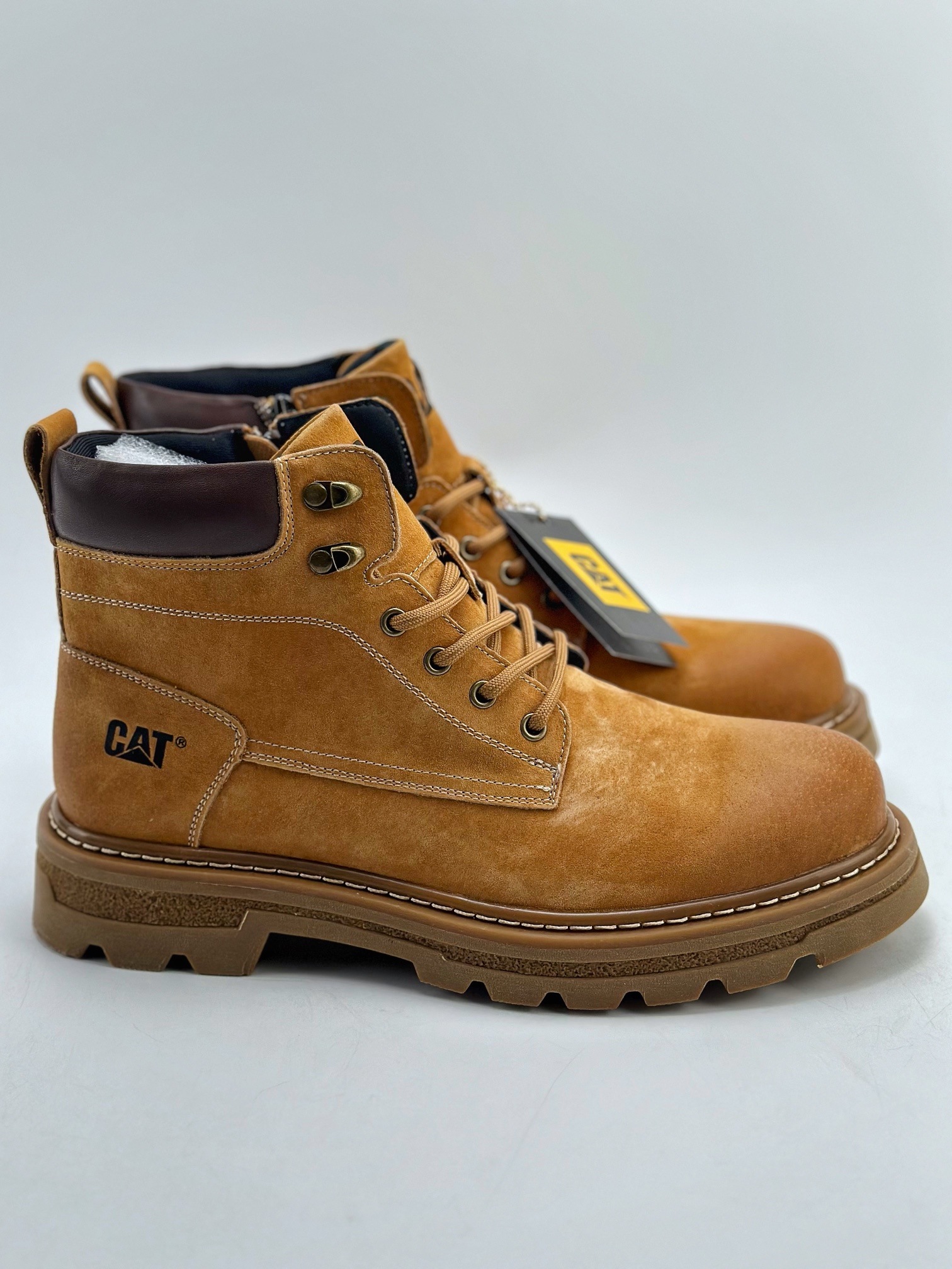 New arrival #CAT Carter outdoor workwear light bottom mid-cut leisure yellow boots series