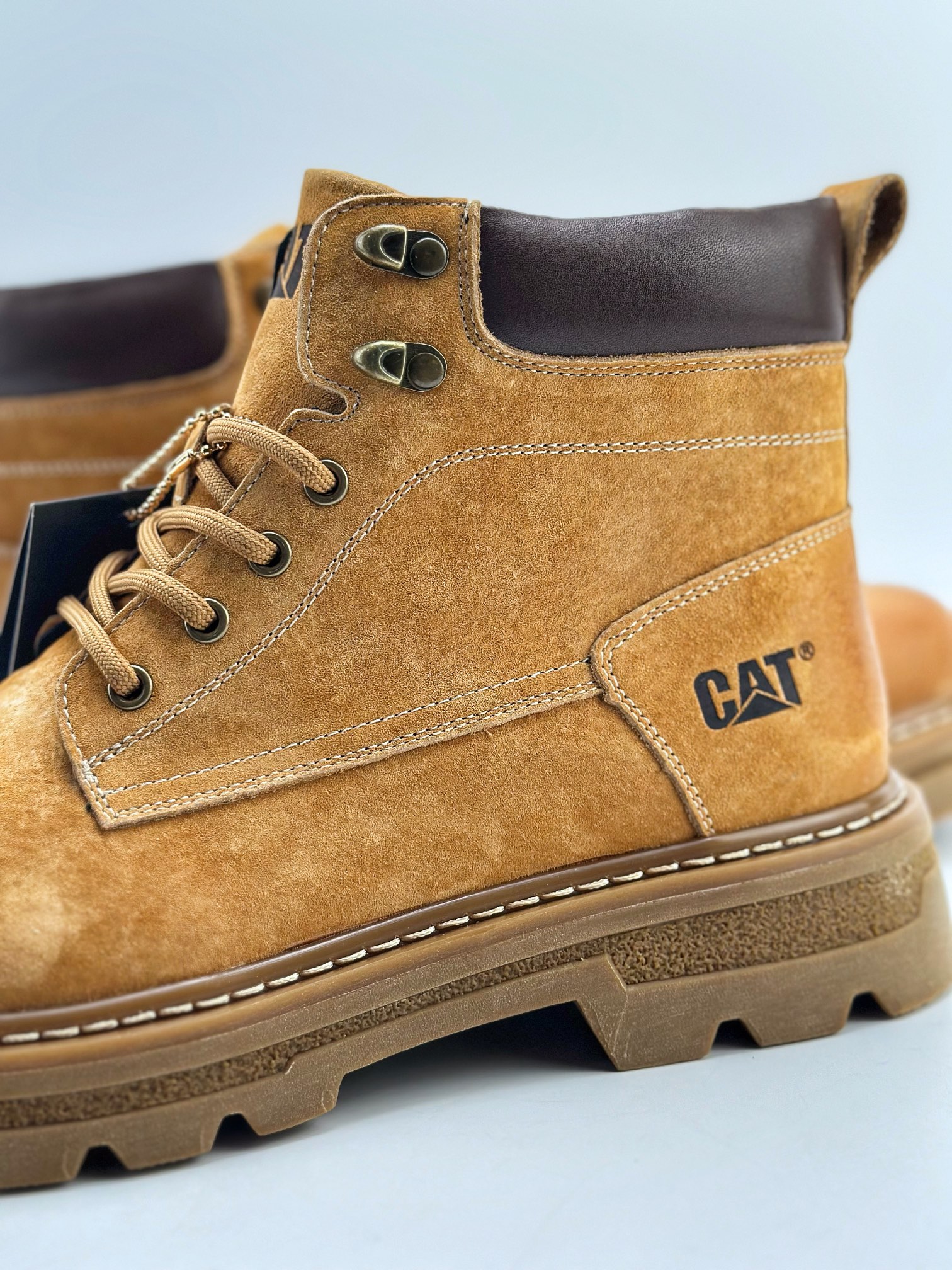 New arrival #CAT Carter outdoor workwear light bottom mid-cut leisure yellow boots series