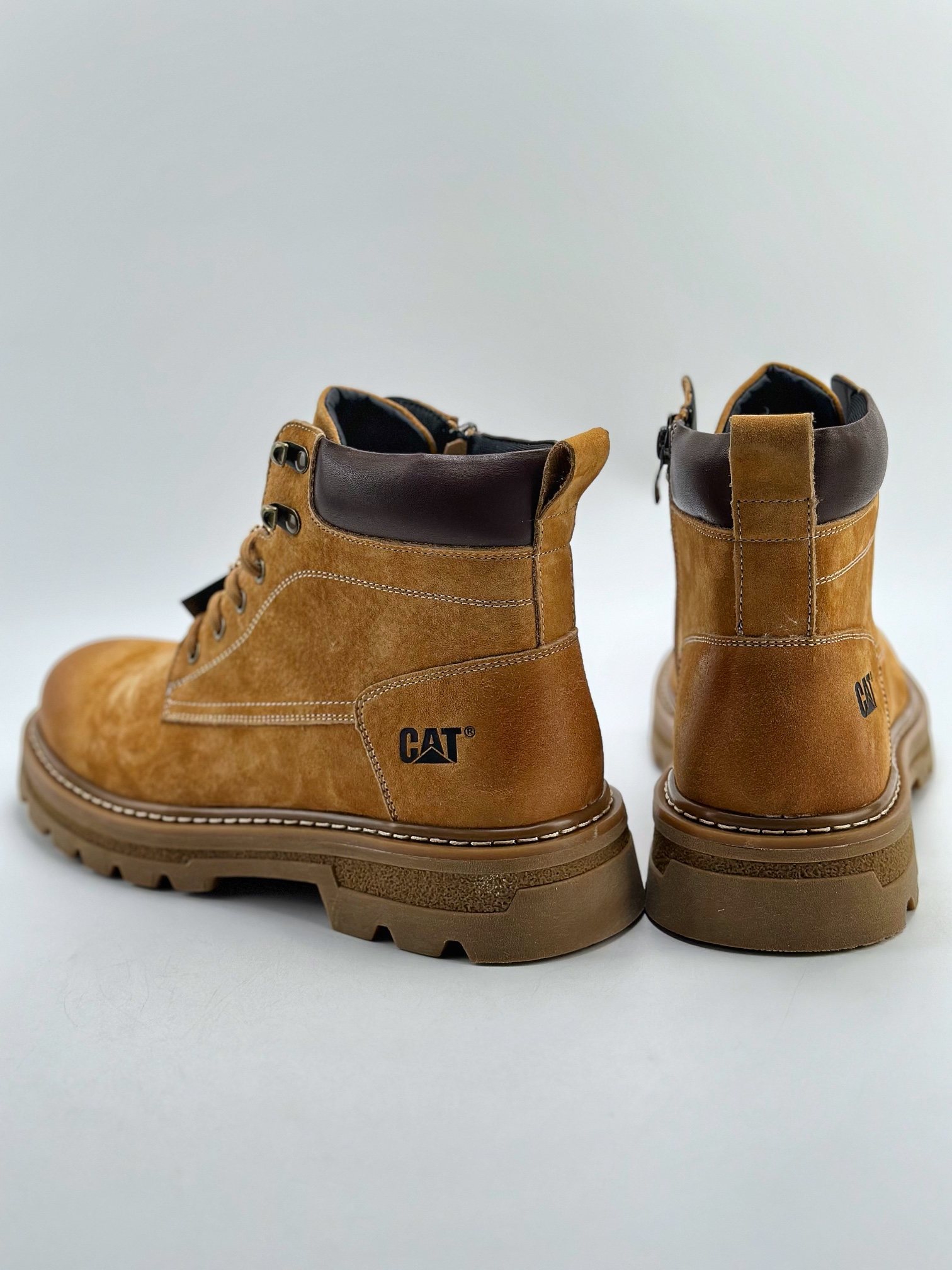 New arrival #CAT Carter outdoor workwear light bottom mid-cut leisure yellow boots series