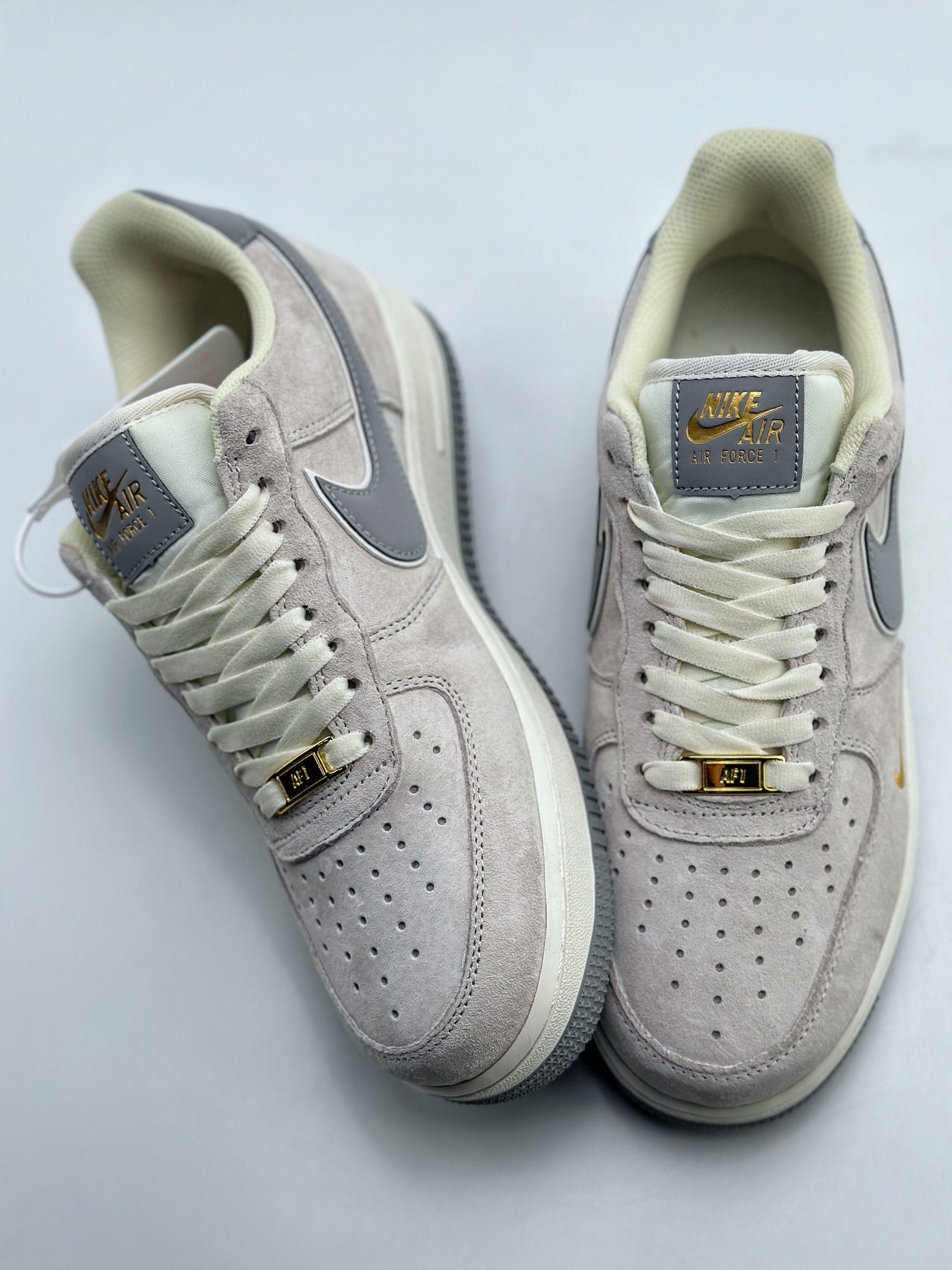 Nike Air Force 1 Low 07 Grey Suede Hook KK5636-610