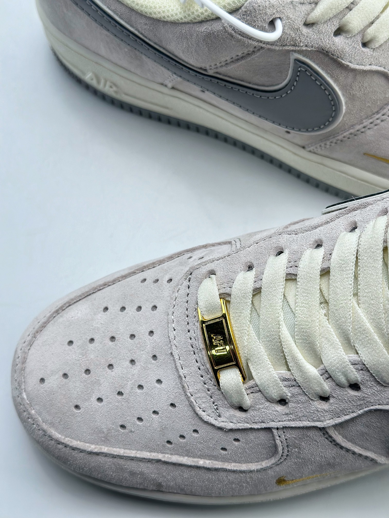 Nike Air Force 1 Low 07 Grey Suede Hook KK5636-610