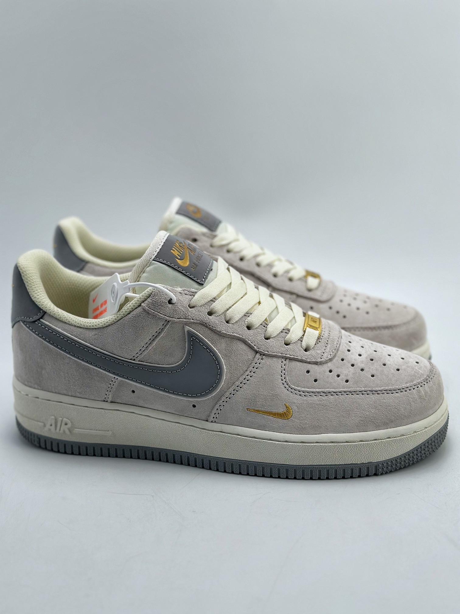 Nike Air Force 1 Low 07 Grey Suede Hook KK5636-610