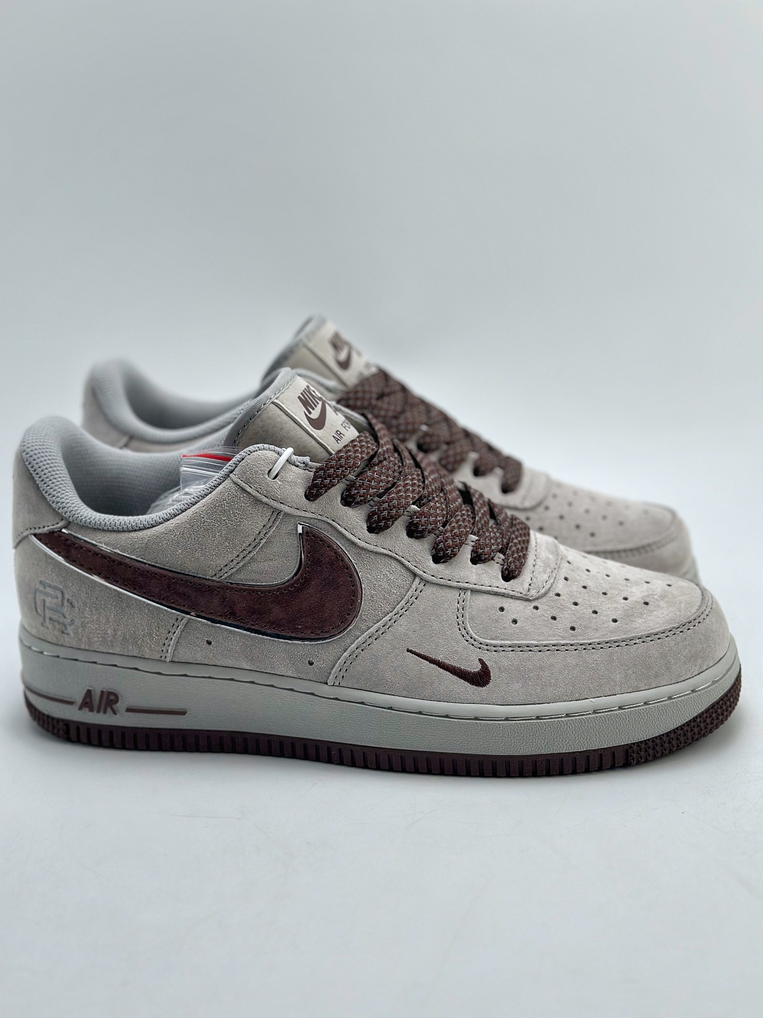 Nike Air Force 1 Low 07 (Grey/Brown) - low-top Air Force silhouette 4