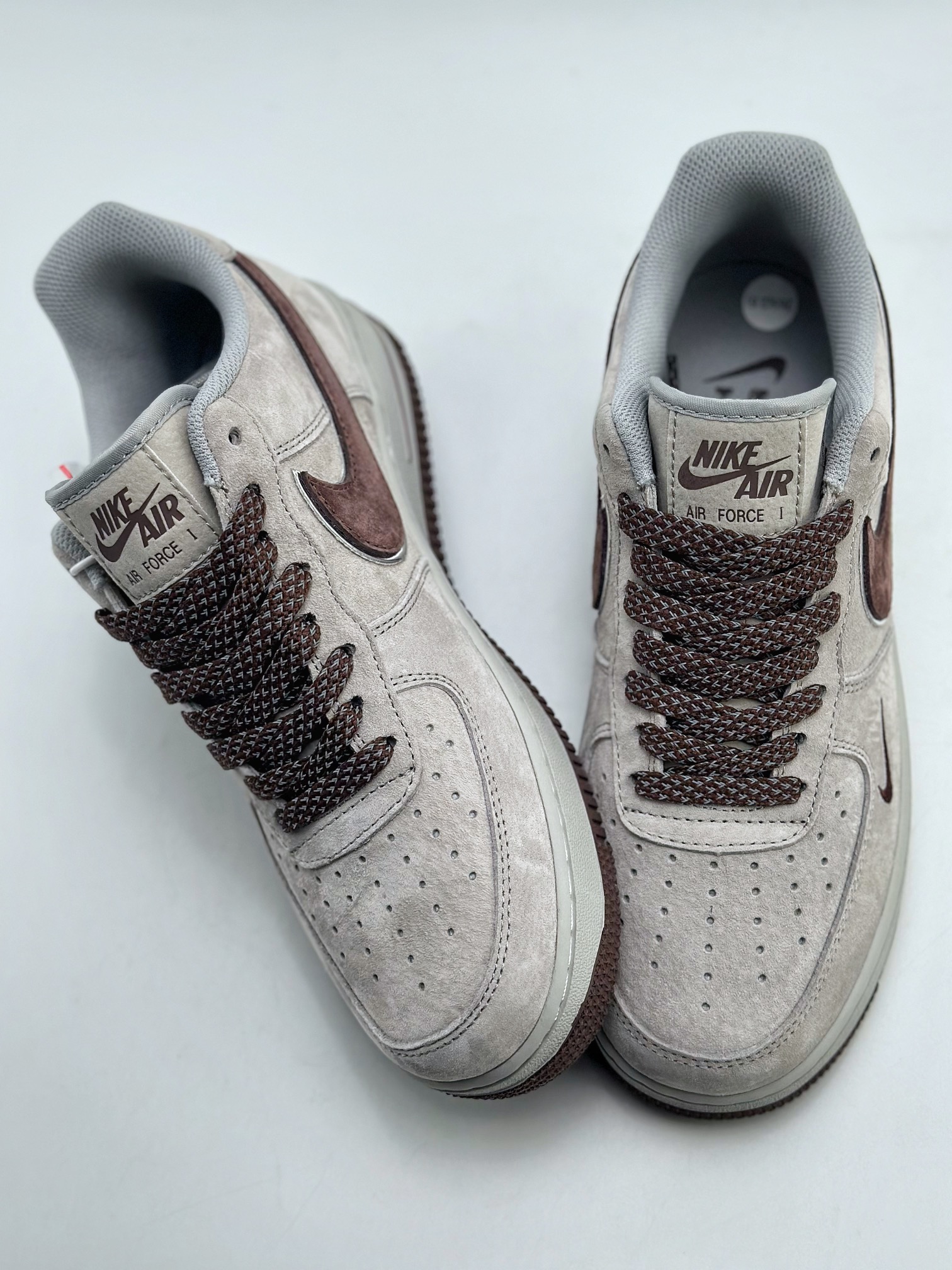 Nike Air Force 1 Low 07 (Grey/Brown) - low-top Air Force silhouette 2