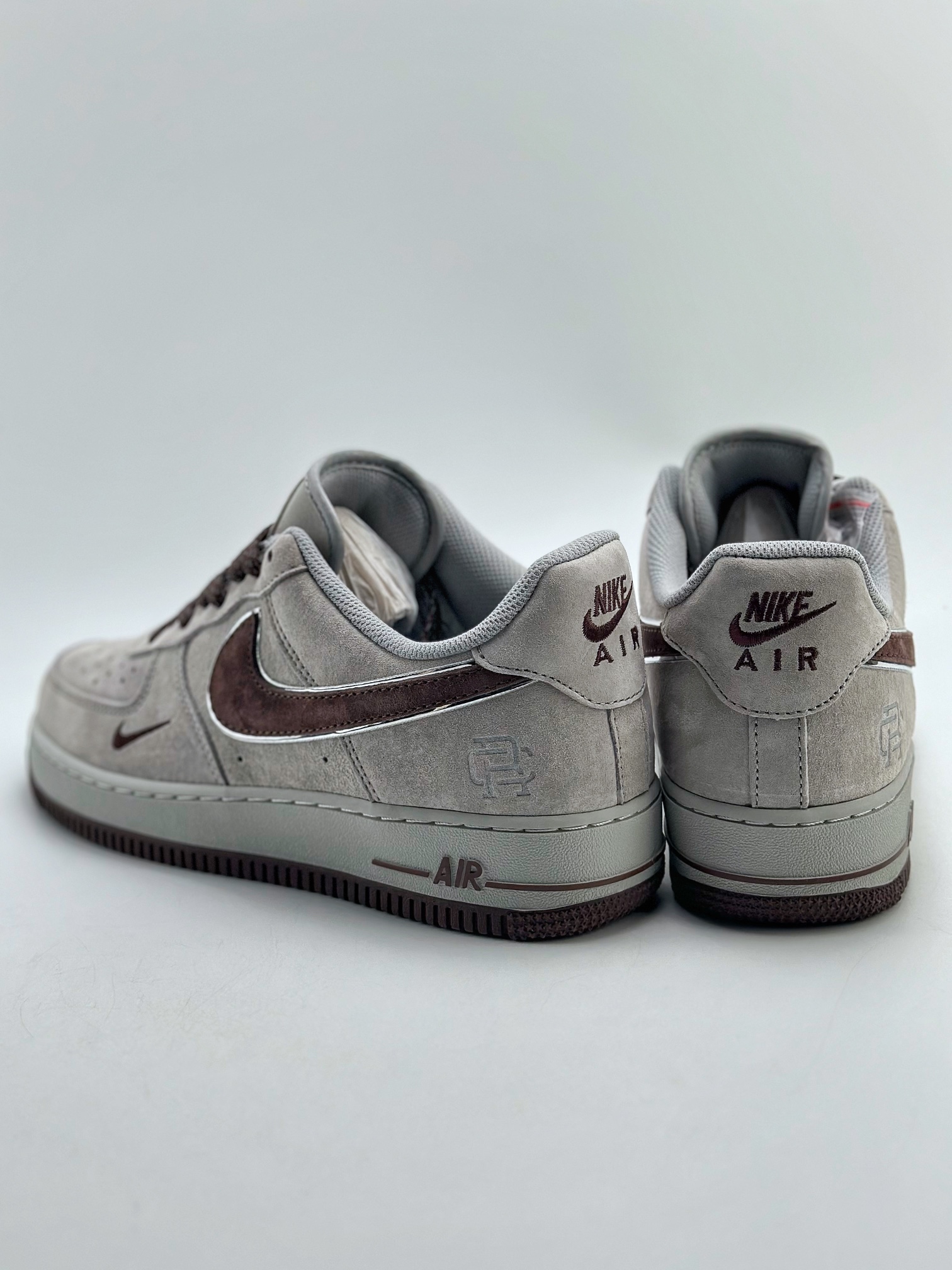 Nike Air Force 1 Low 07 (Grey/Brown) - low-top Air Force silhouette 5