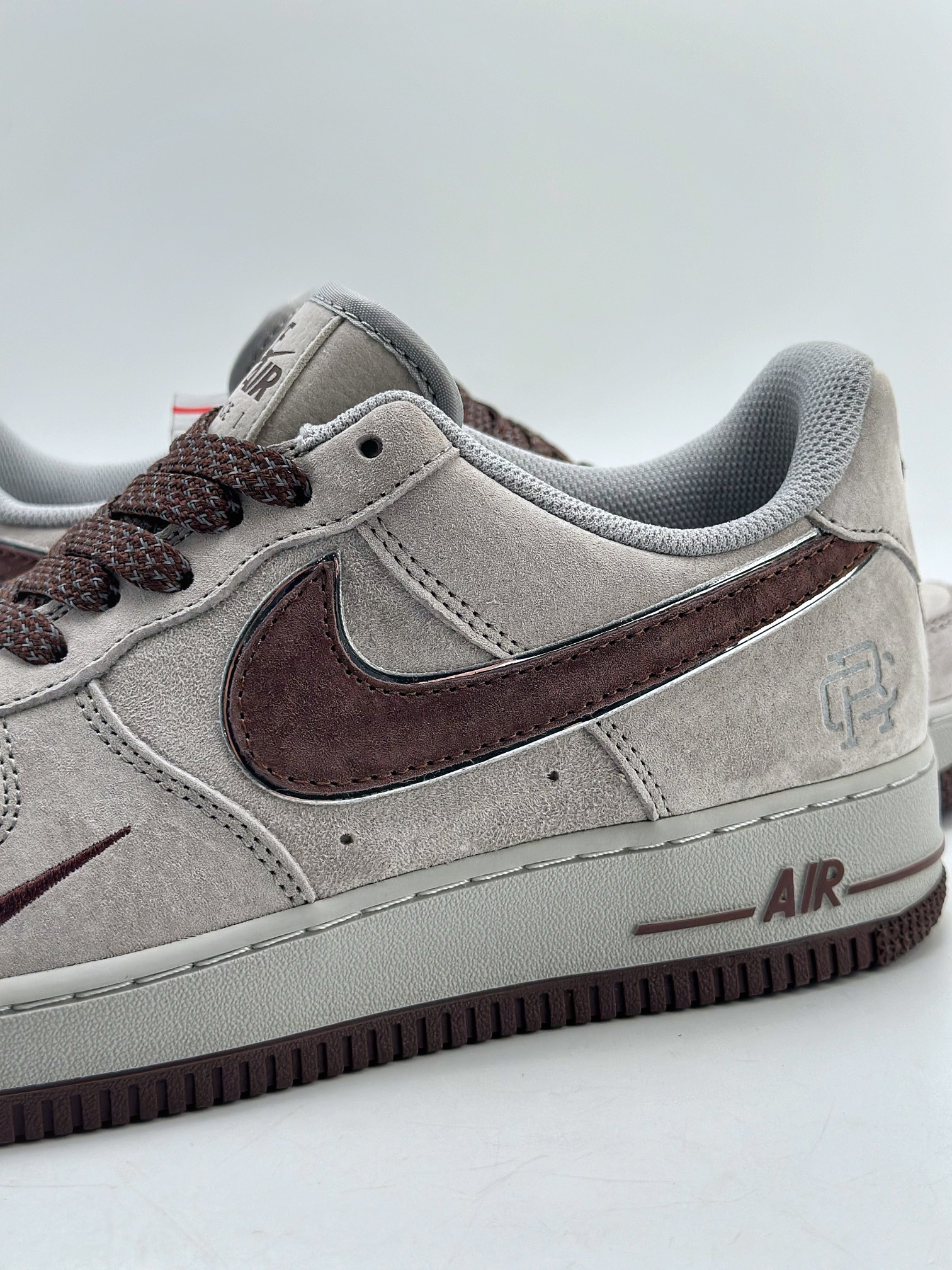 Nike Air Force 1 Low 07 (Grey/Brown) - low-top Air Force silhouette 9