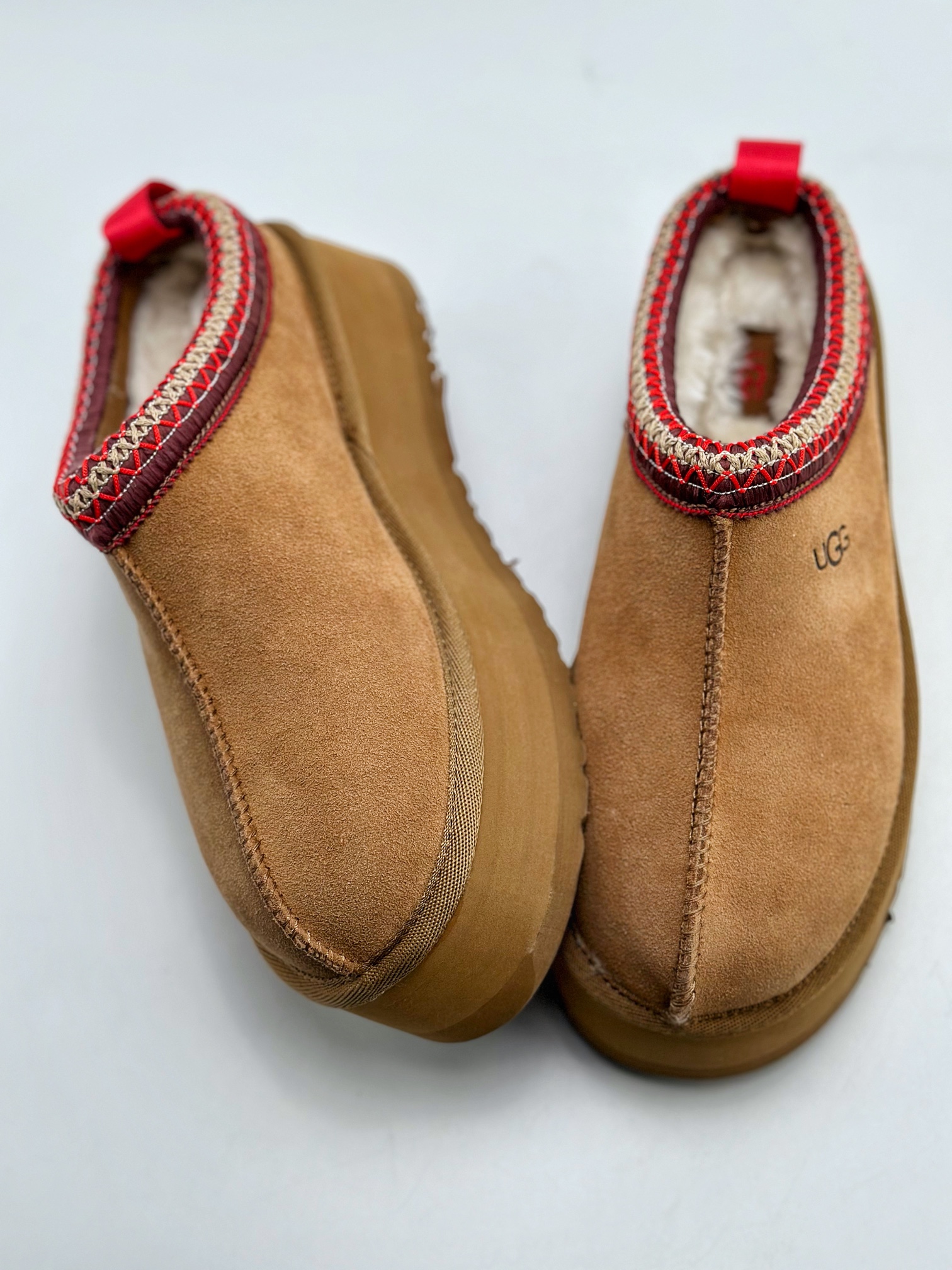 Original UGG 2553 ethnic style half-slip autumn and winter sheepskin fur integrated snow boots