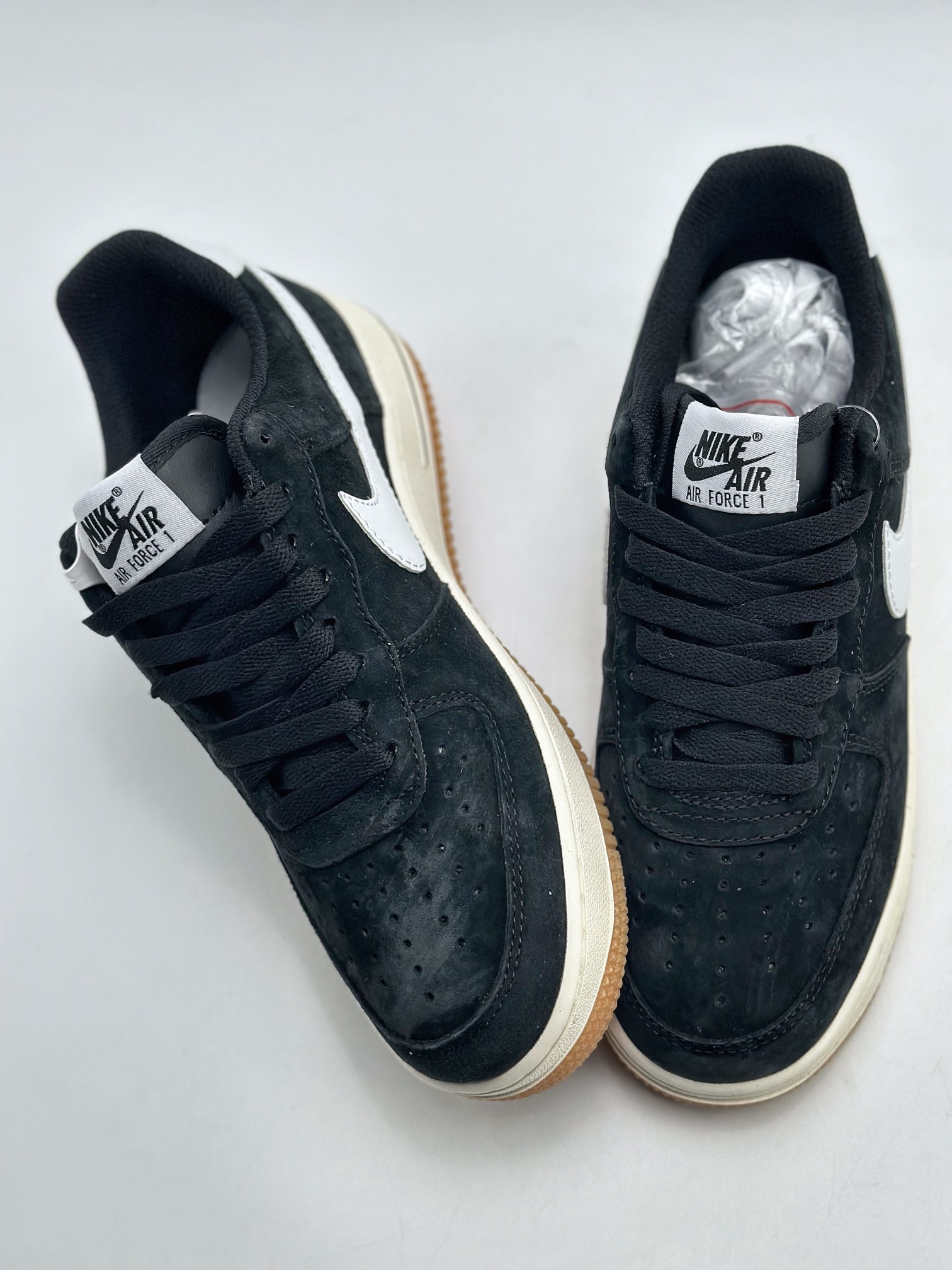 Nike Air Force 1 Low '07 Black and White Suede 2