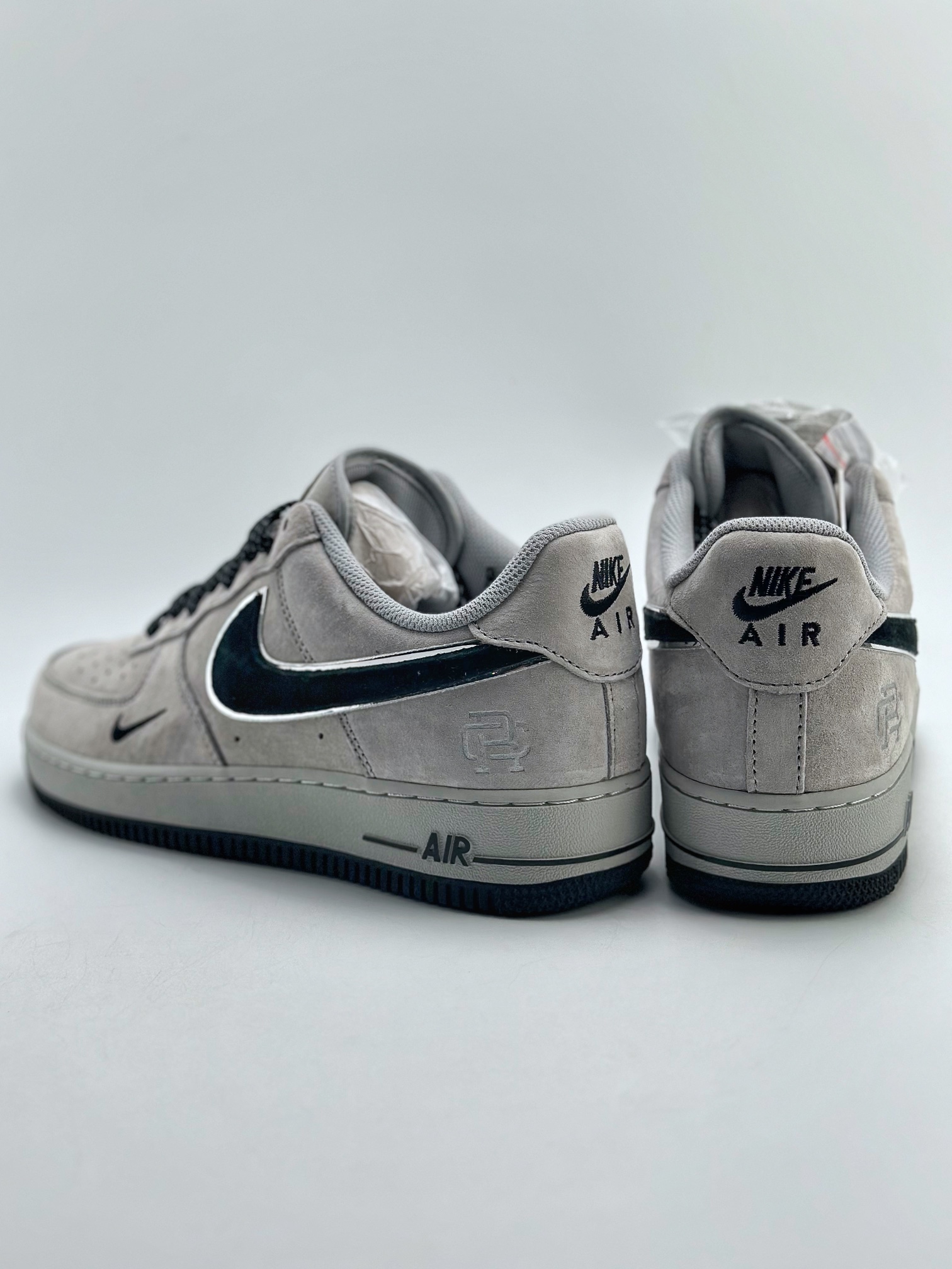 Nike Air Force 1 Low 07 Black Grey Suede 5