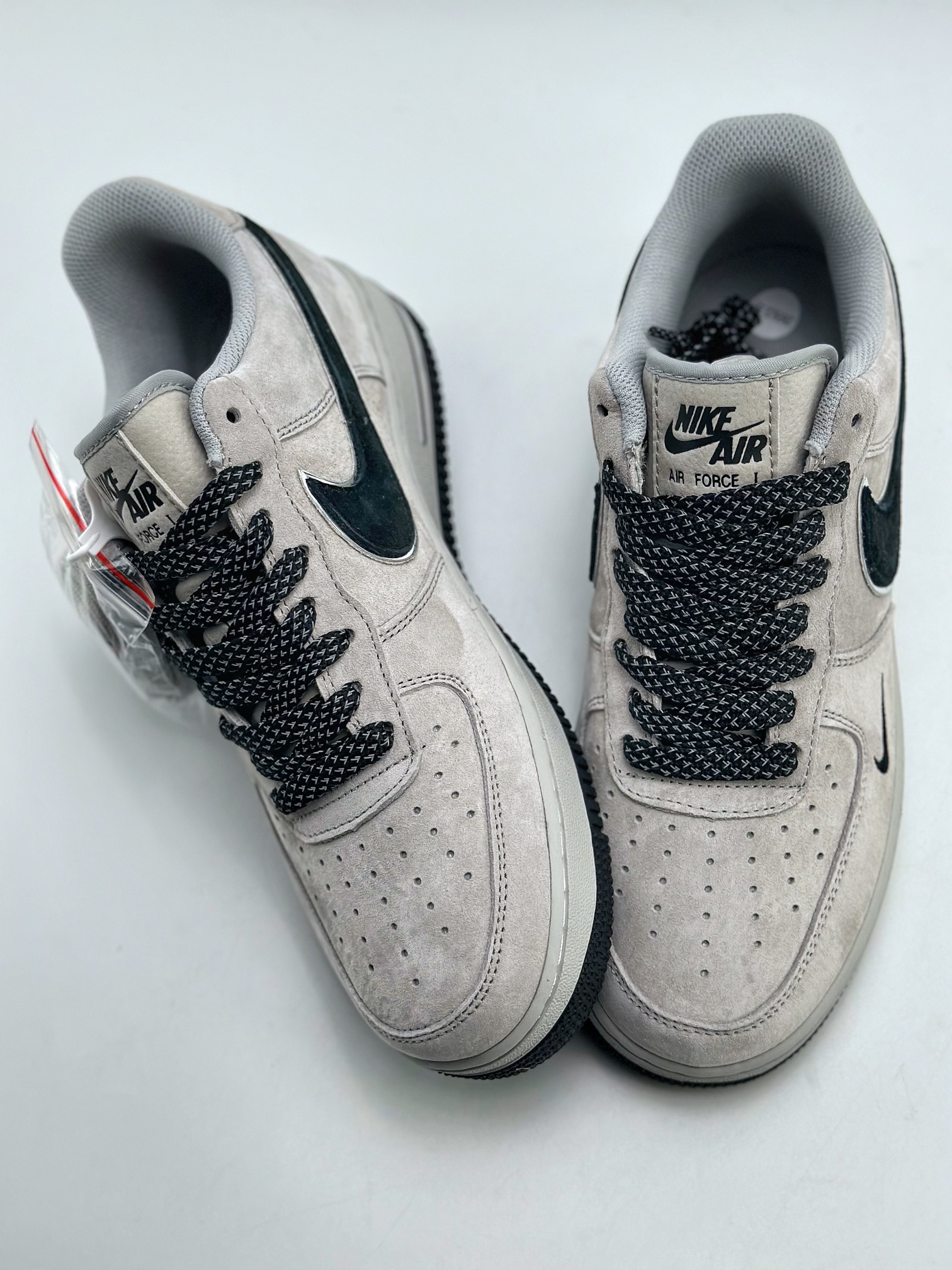 Nike Air Force 1 Low 07 Black Grey Suede 2