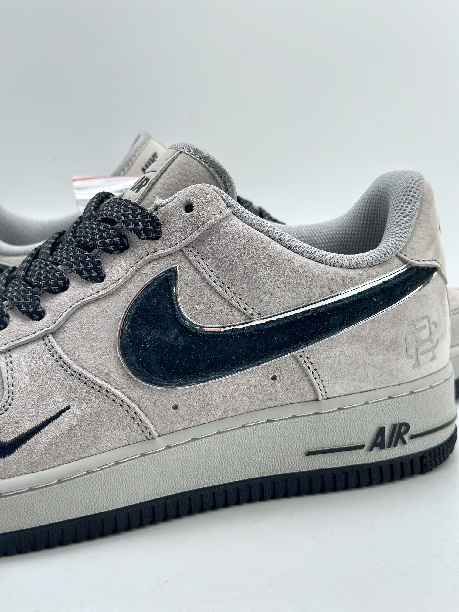 Nike Air Force 1 Low 07 Black Grey Suede 9