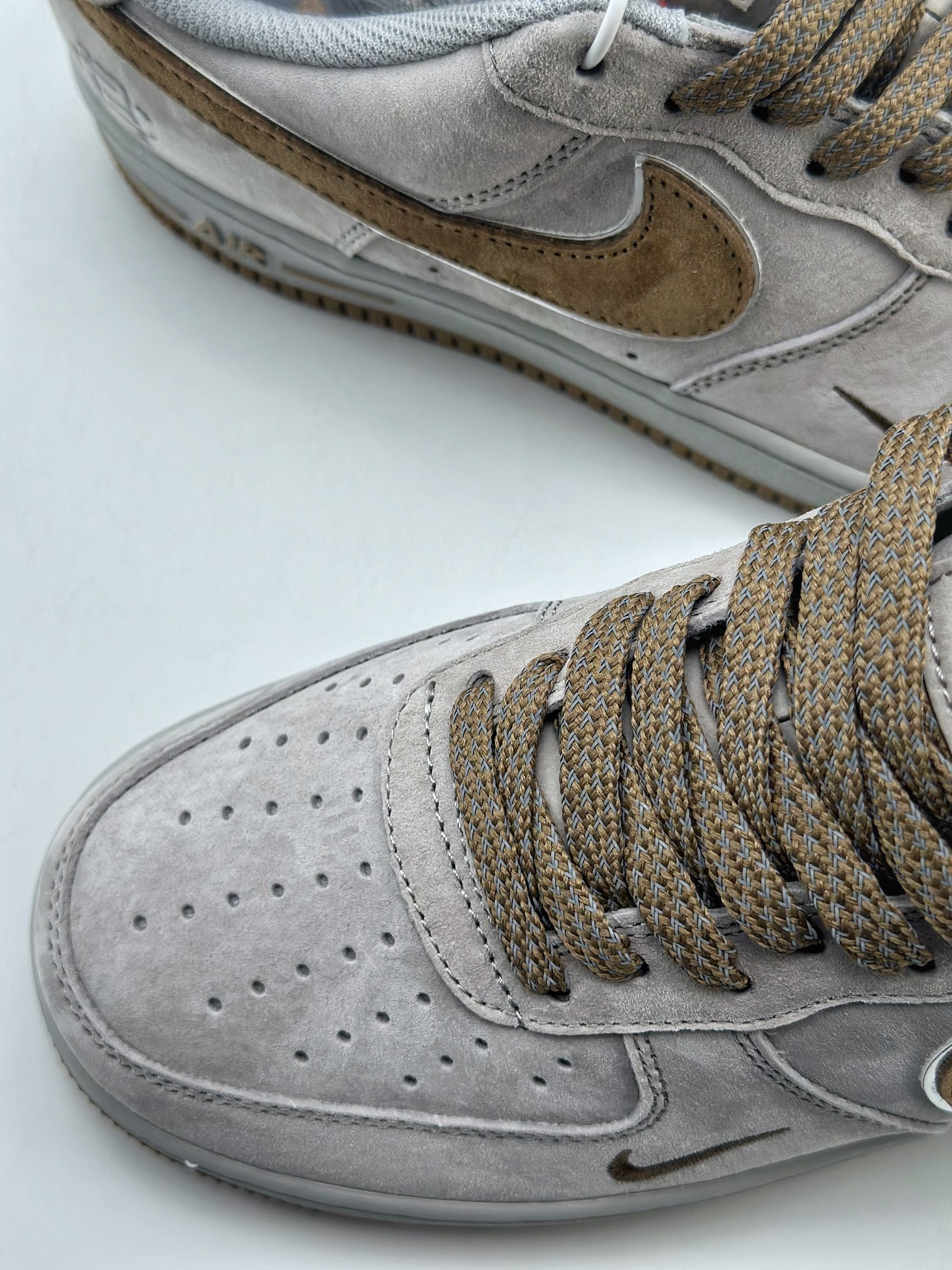 Nike Air Force 1 Low 07 Grey Brown Suede 8