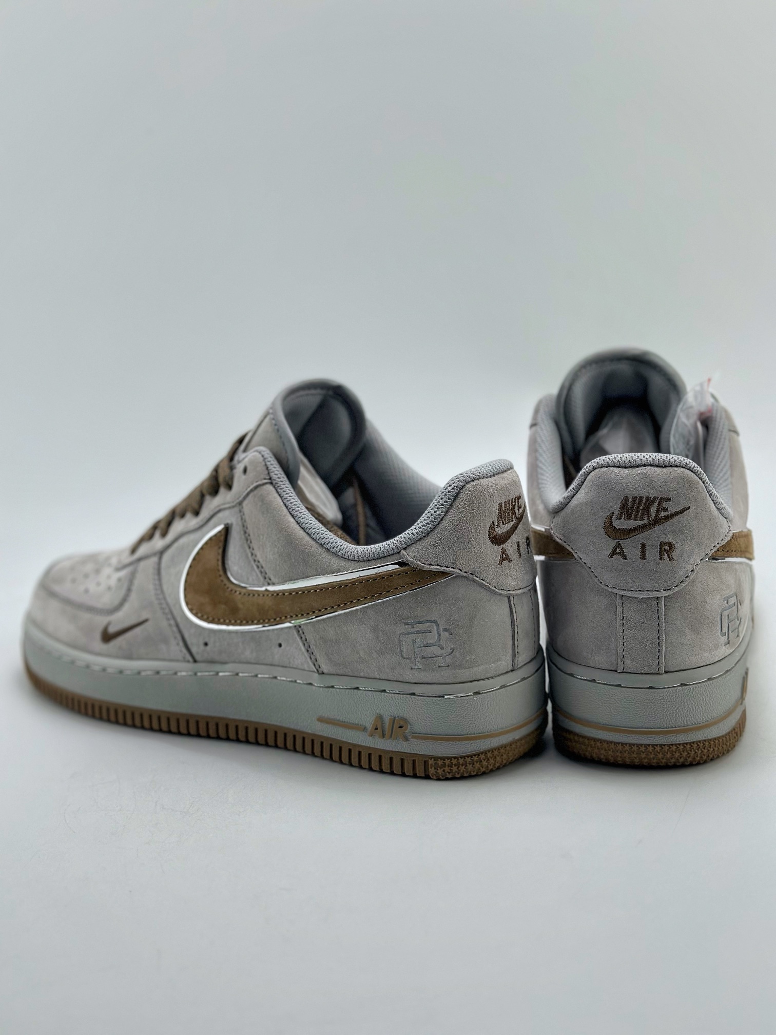 Nike Air Force 1 Low 07 Grey Brown Suede 5