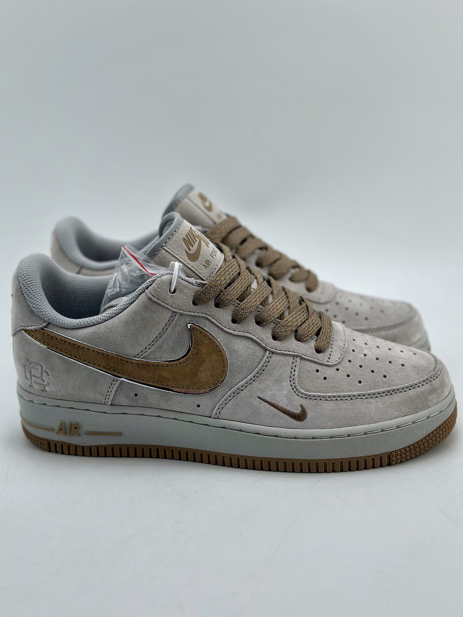 Nike Air Force 1 Low 07 Grey Brown Suede 4