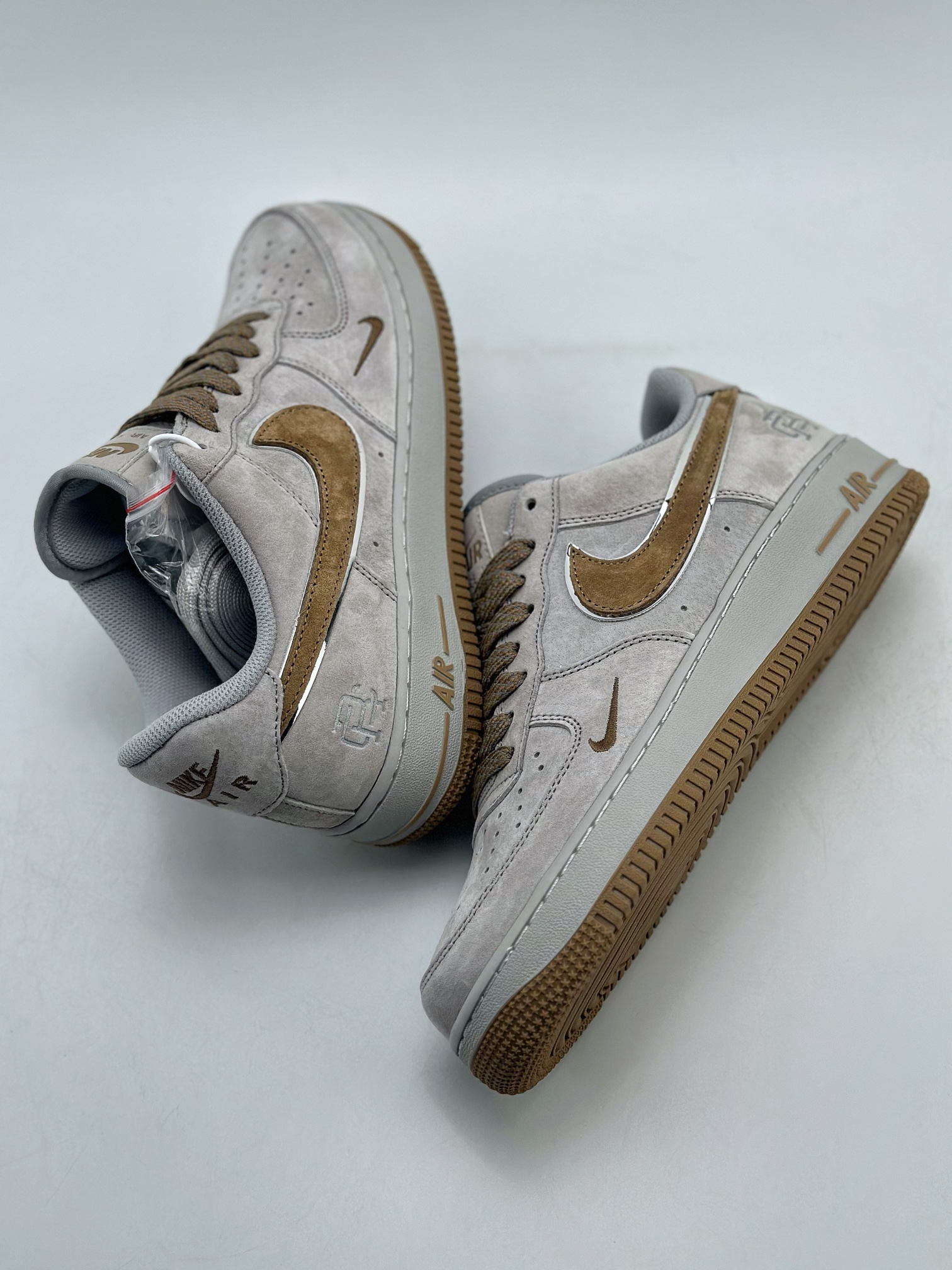 Nike Air Force 1 Low 07 Grey Brown Suede 3