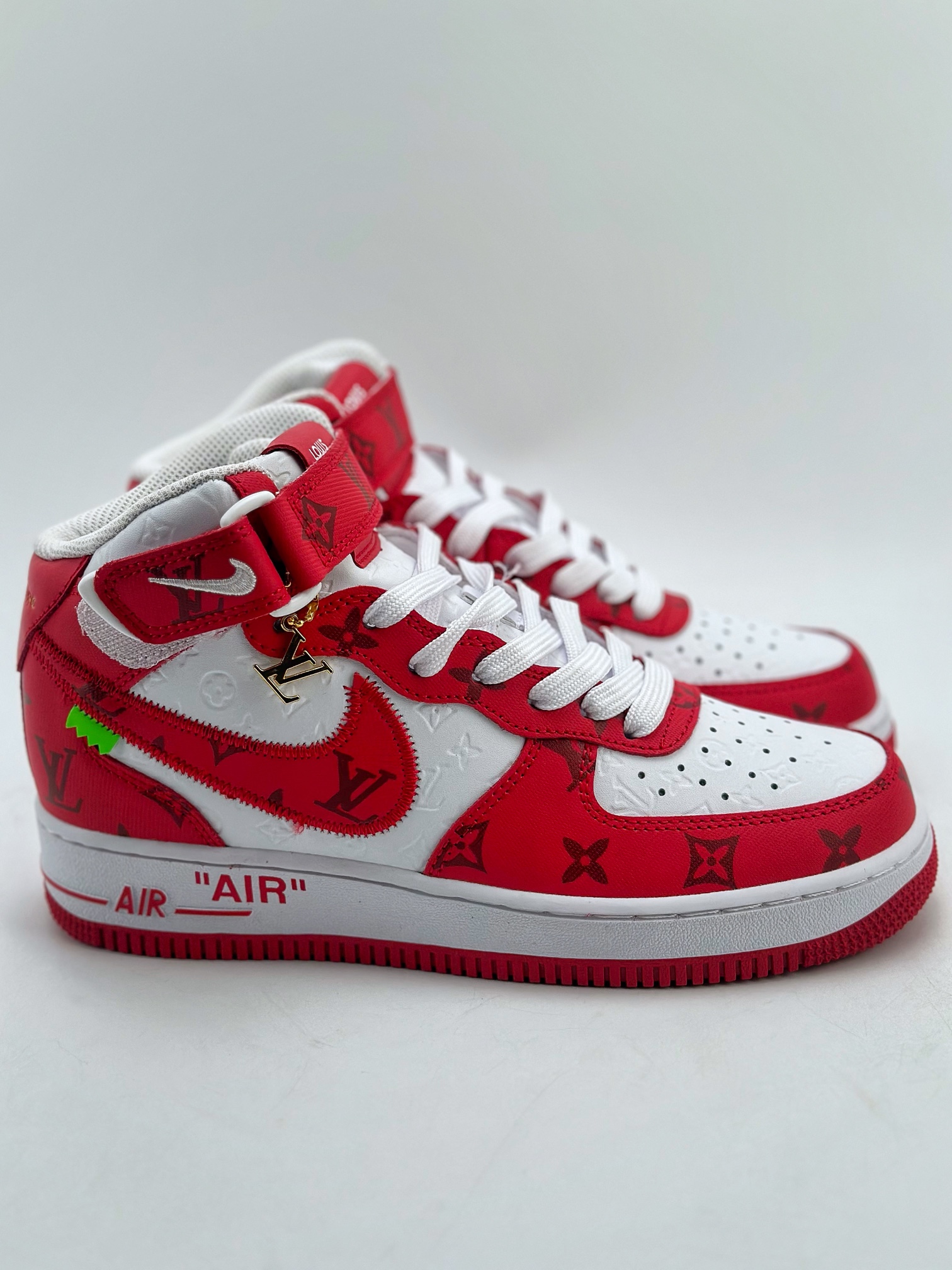 Nike Air Force 1 Mid 07 x Louis Vuitton LV白红 4