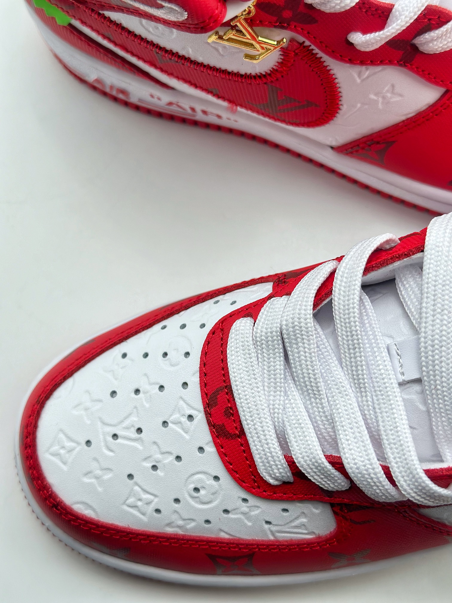 Nike Air Force 1 Mid 07 x Louis Vuitton LV白红 8