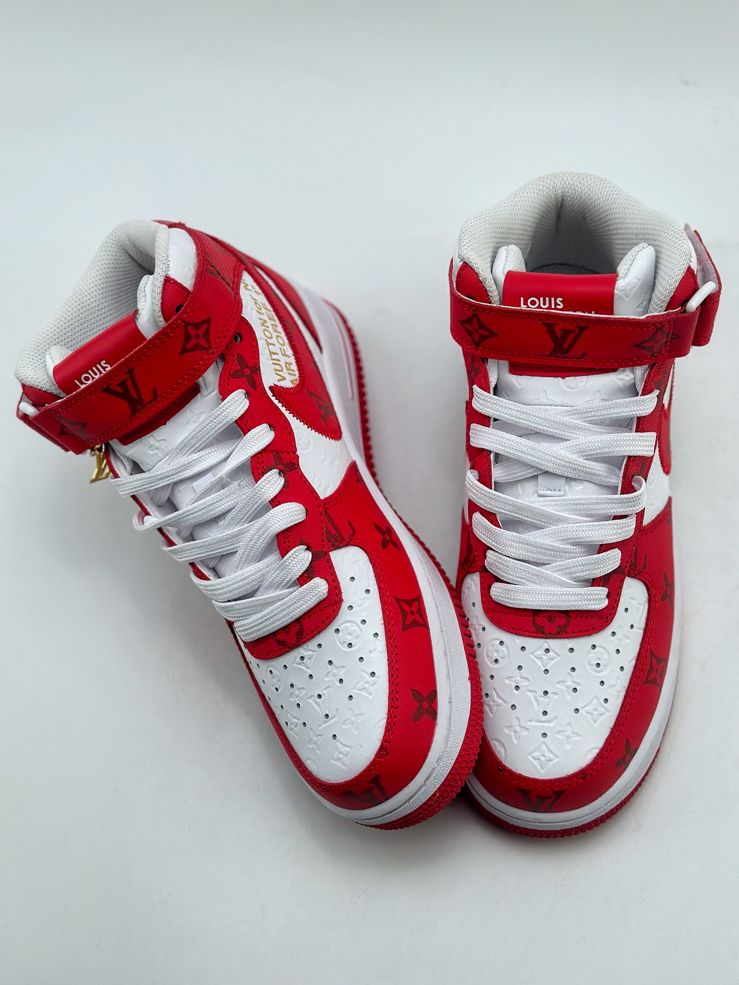 Nike Air Force 1 Mid 07 x Louis Vuitton LV白红 2