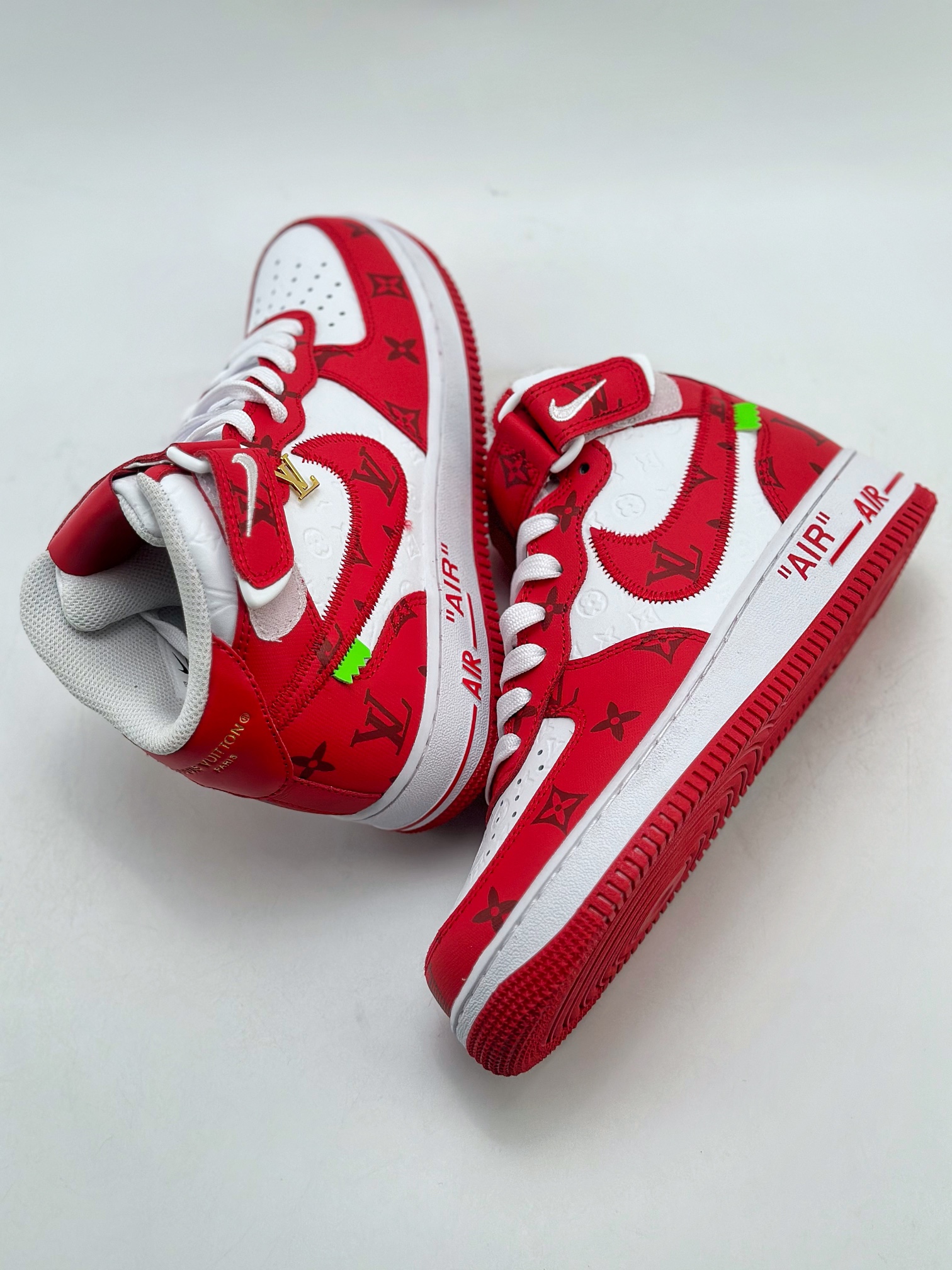 Nike Air Force 1 Mid 07 x Louis Vuitton LV白红 3