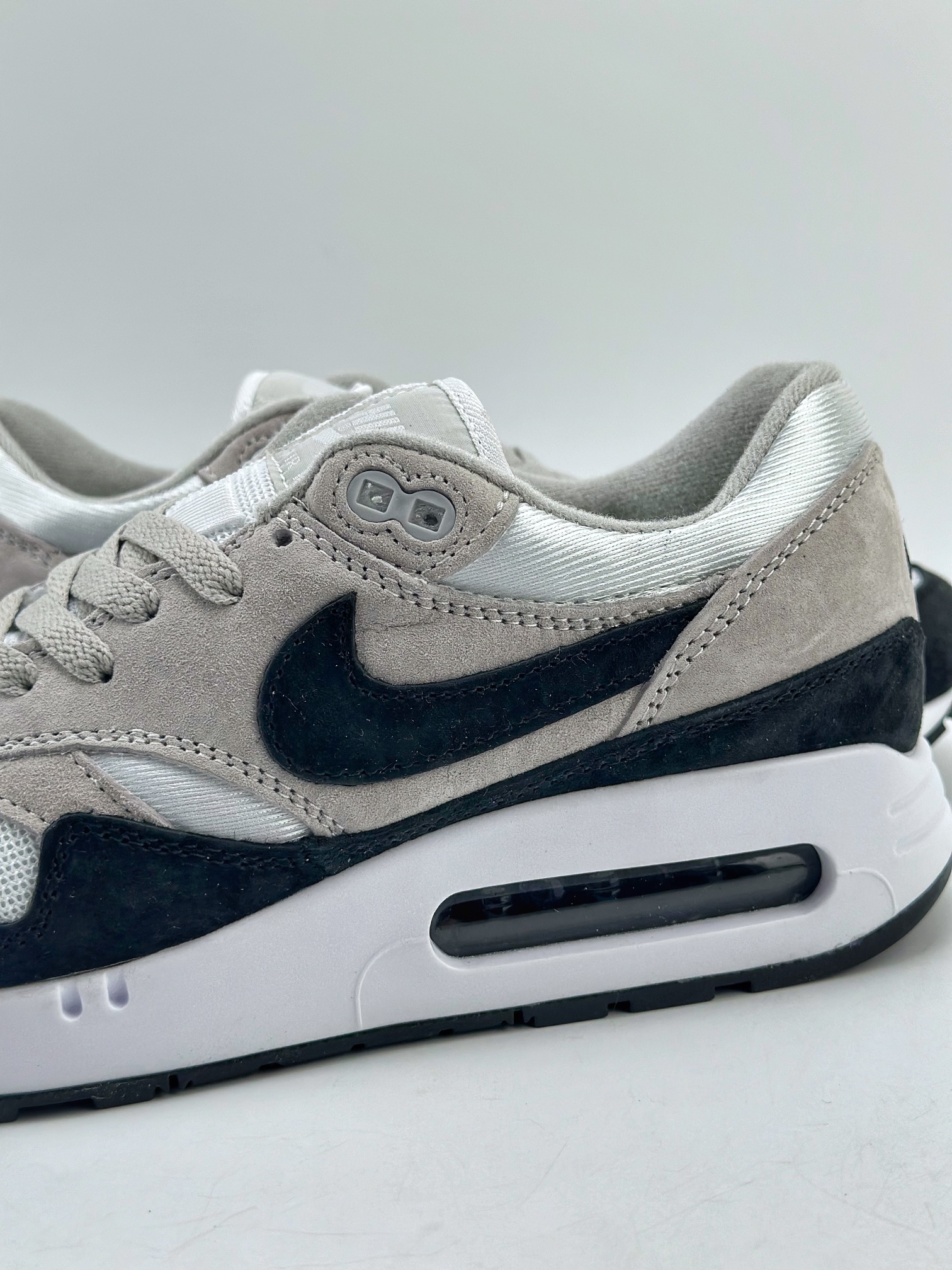 Nike Air Max 1 '86 "Light Silver" grey-black retro casual running shoes 9