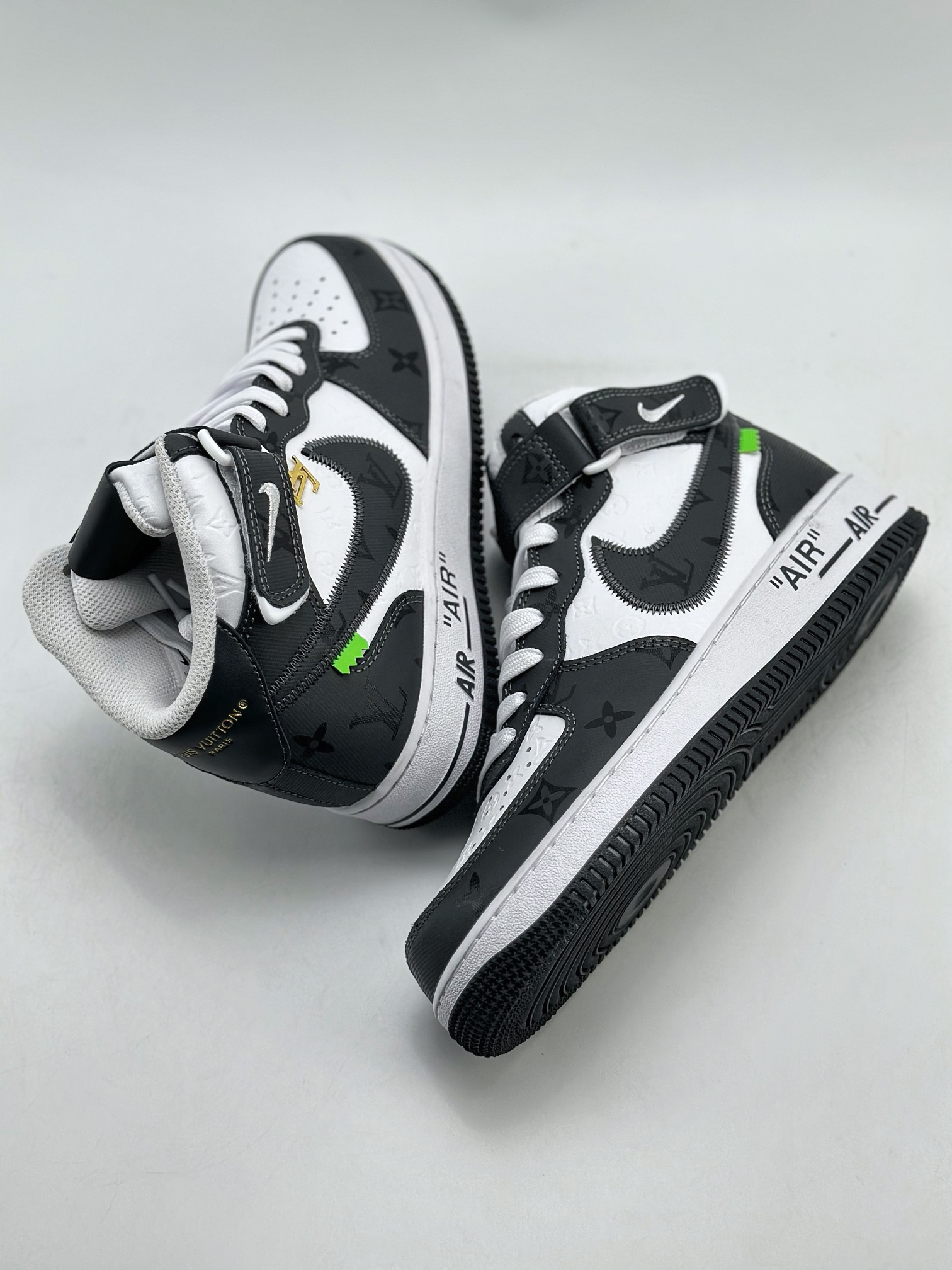 Nike Air Force 1 Mid 07 x Louis Vuitton LV白深灰 3