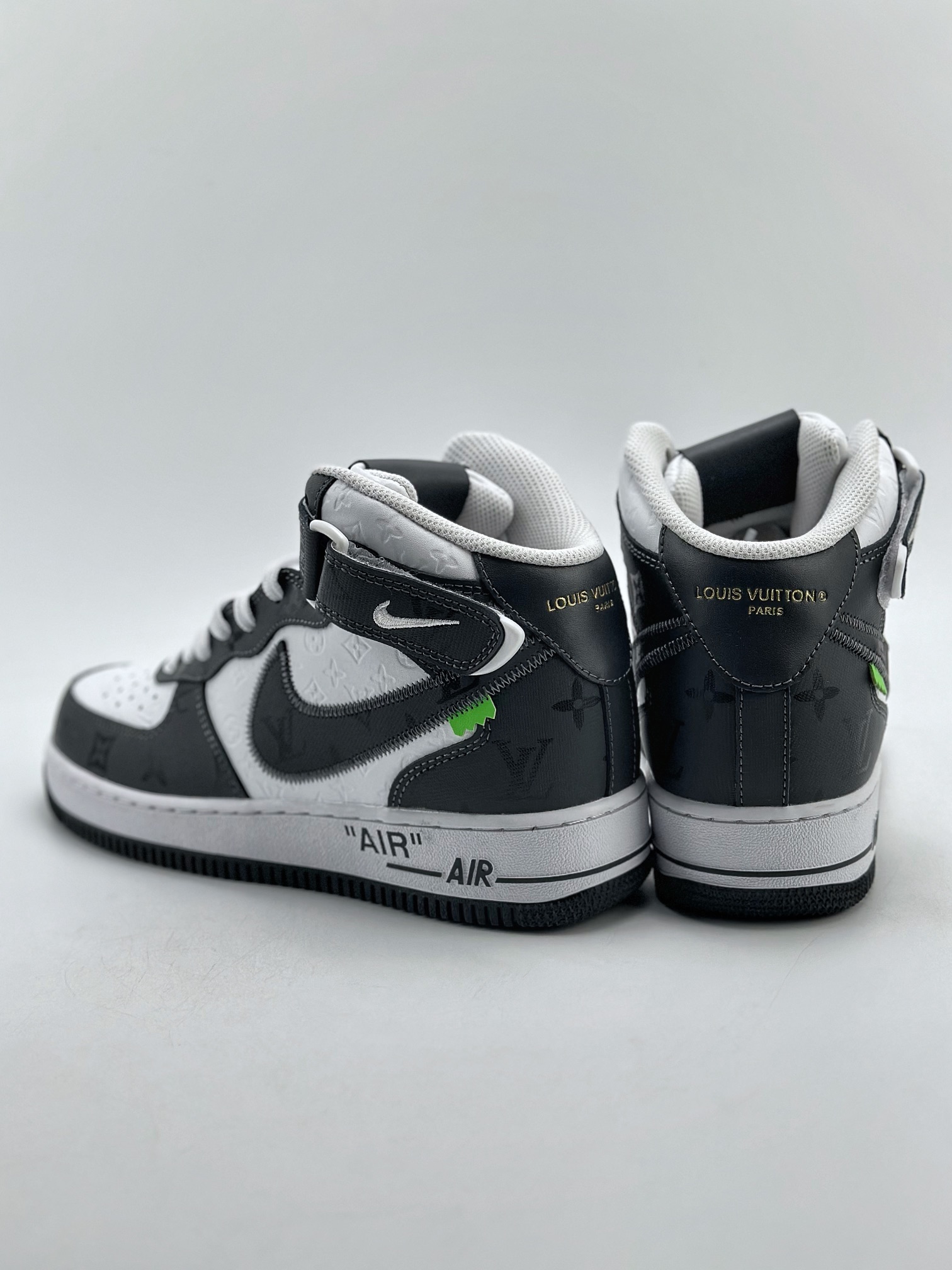 Nike Air Force 1 Mid 07 x Louis Vuitton LV白深灰 5