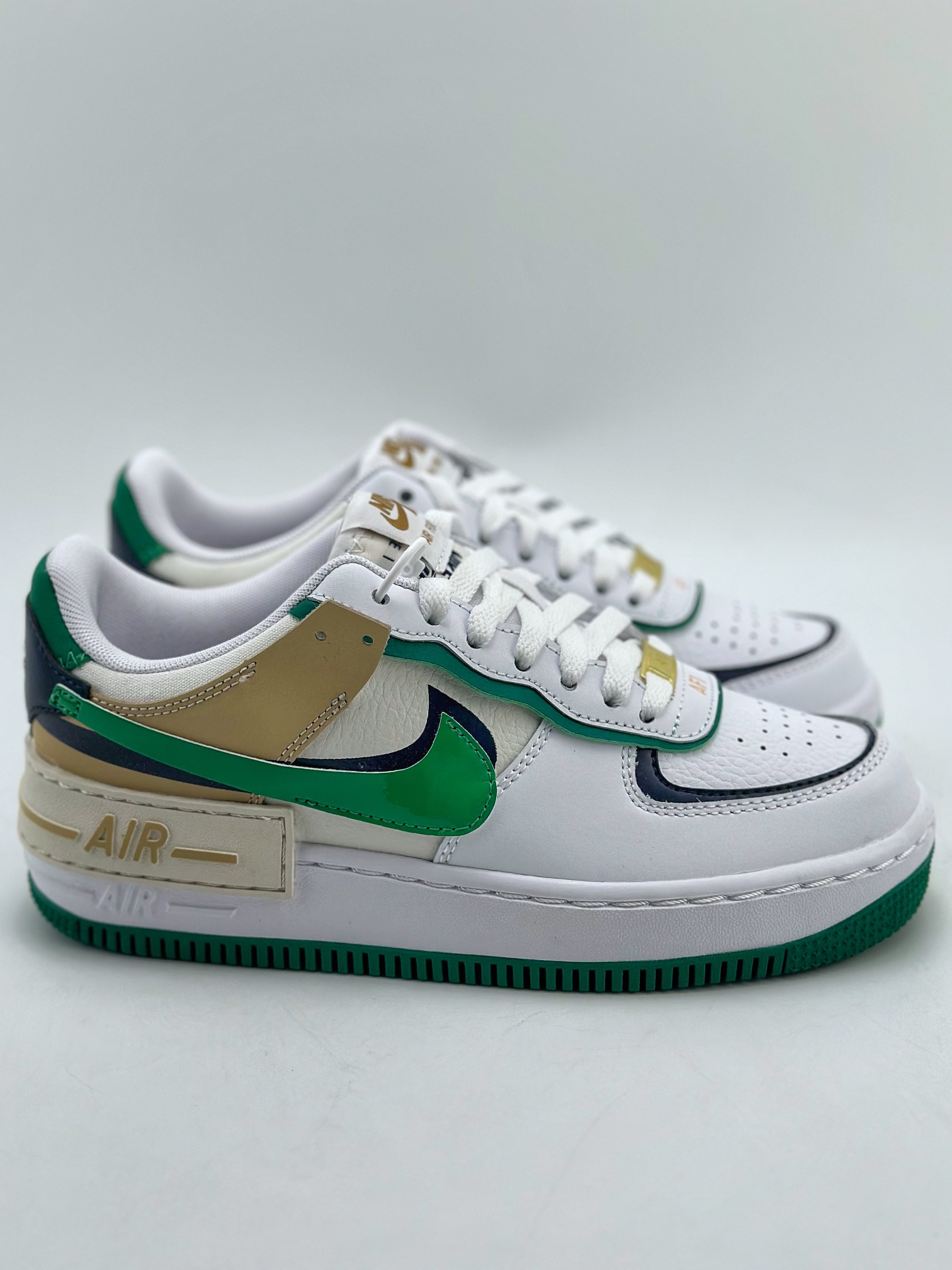 Nike Air Force 1 Low 07 Shadow 白绿黄 4