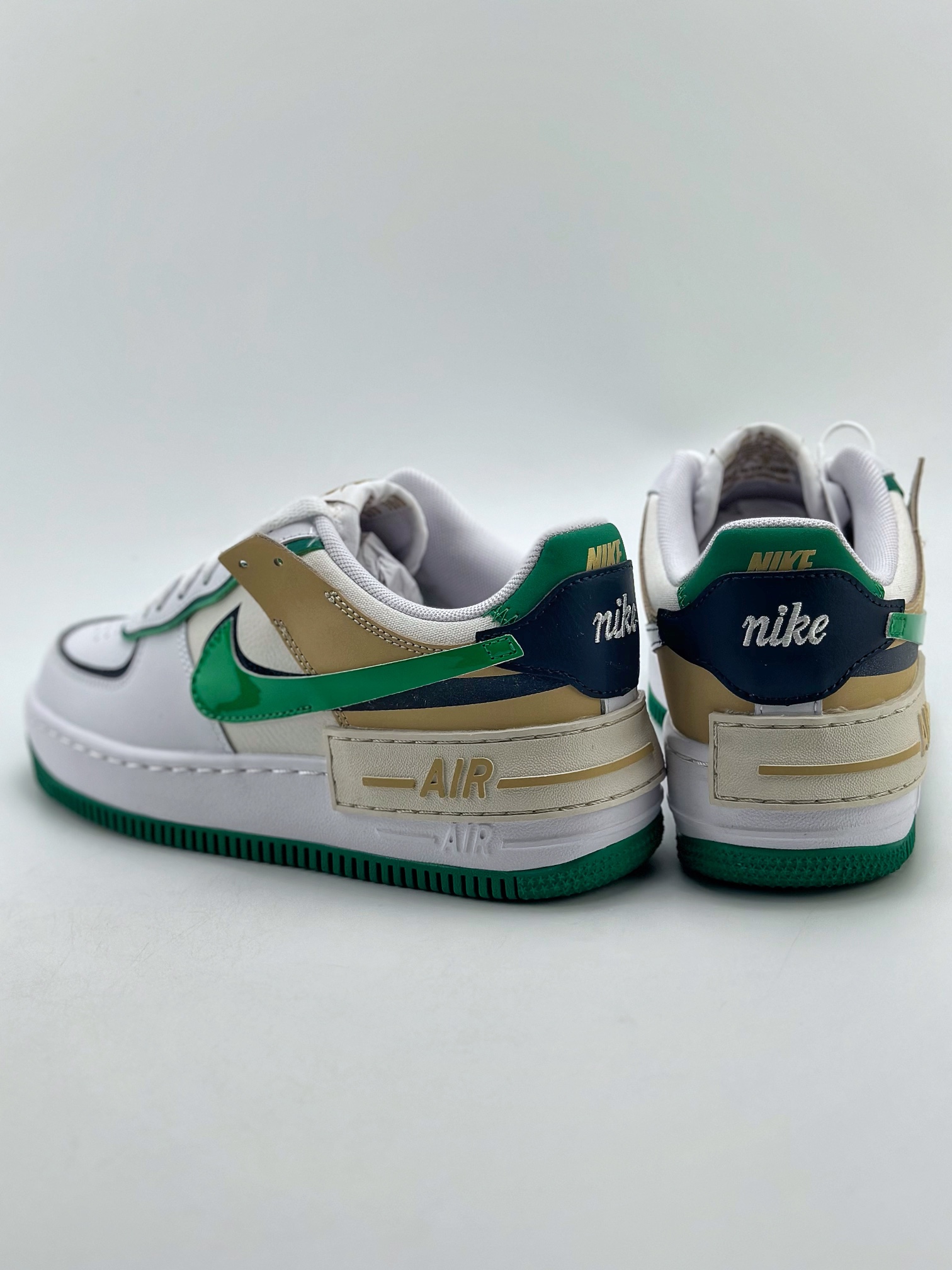 Nike Air Force 1 Low 07 Shadow 白绿黄 5