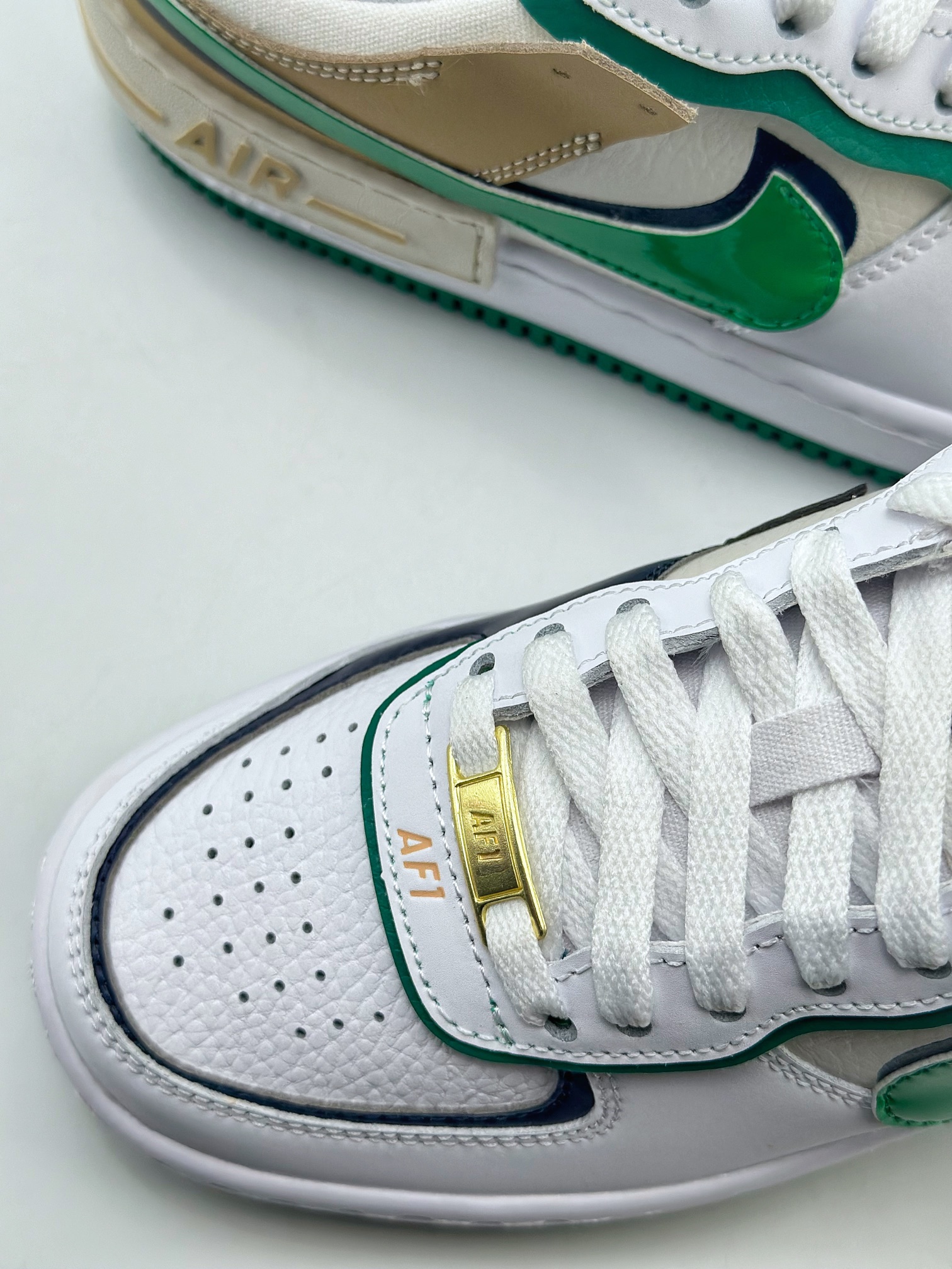 Nike Air Force 1 Low 07 Shadow 白绿黄 8