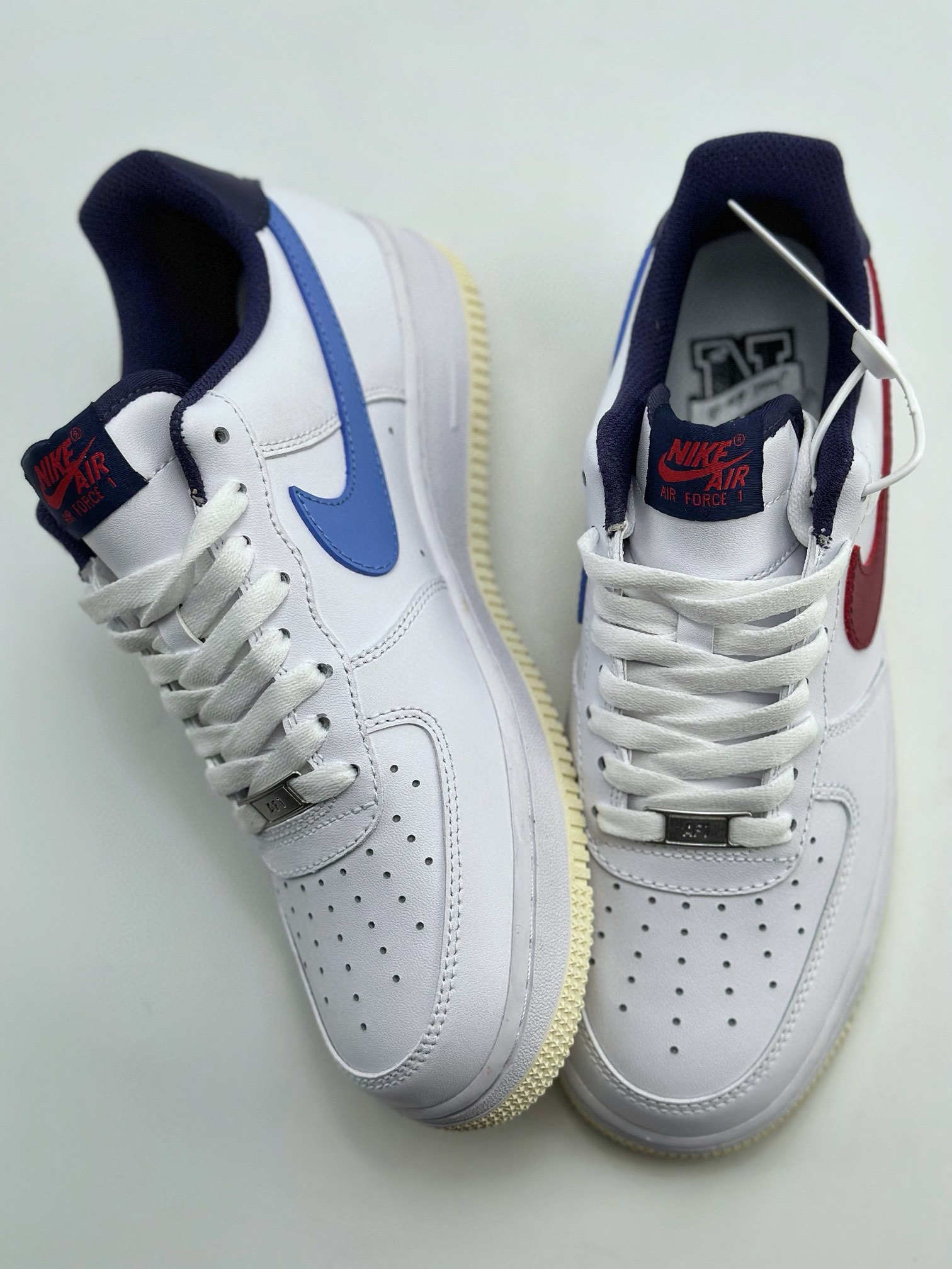 Nike Air Force 1 Low 07 "From Nike To You" Red and Blue Mismatched 2