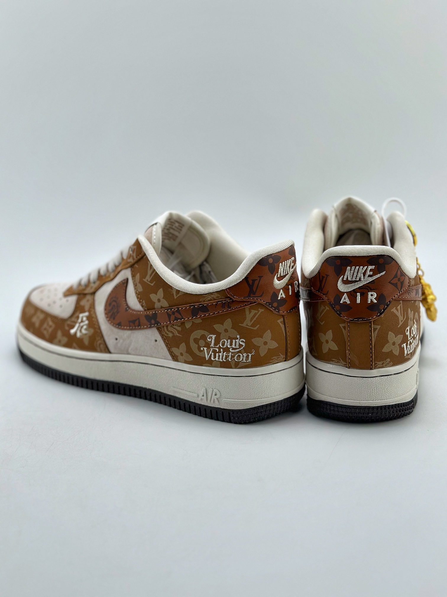 Nike Air Force 1 Low 07 x Louis Vuitton Brown Yellow 5