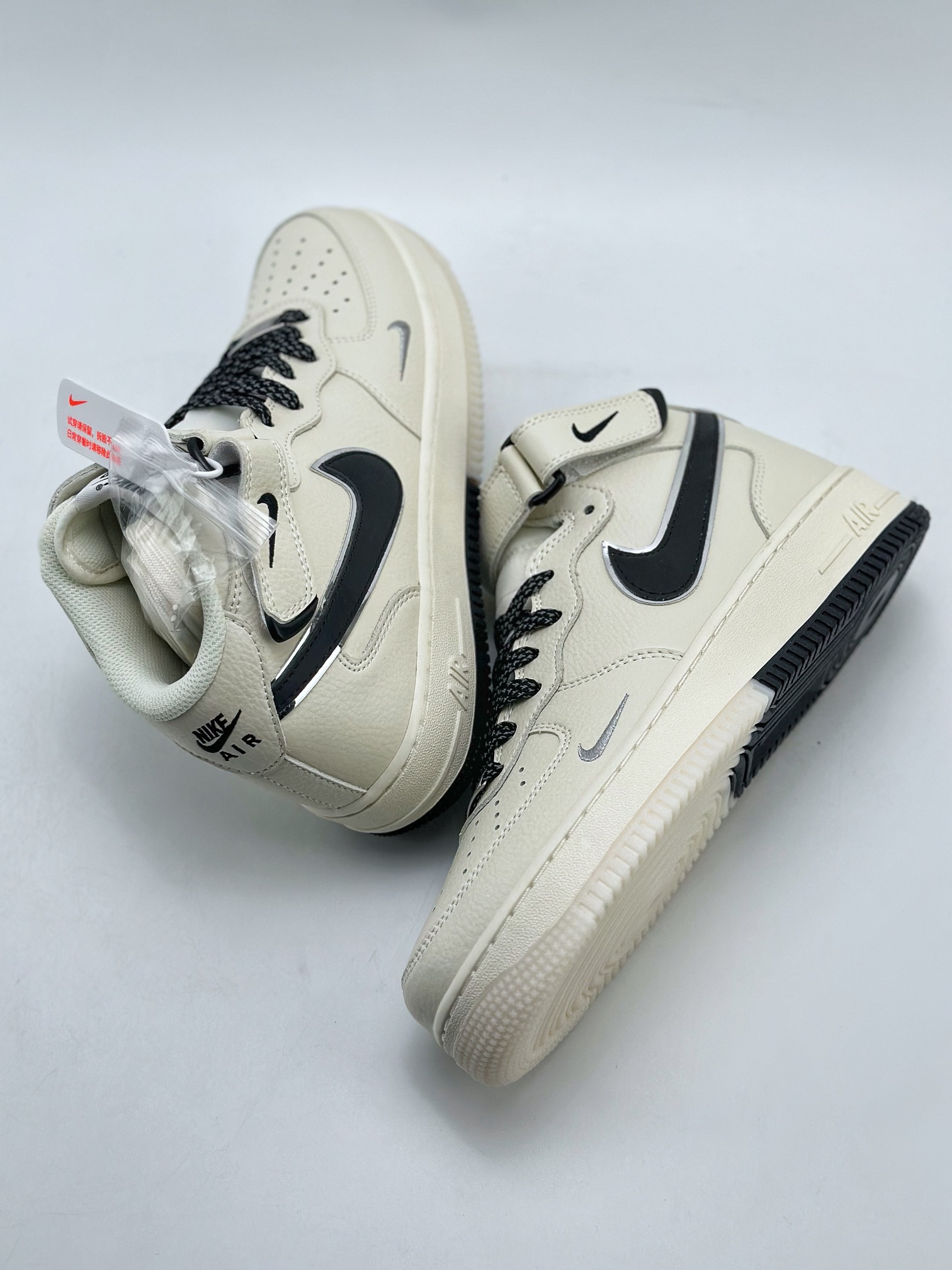 Nike Air Force 1 Mid 07 White Black Reflective 3