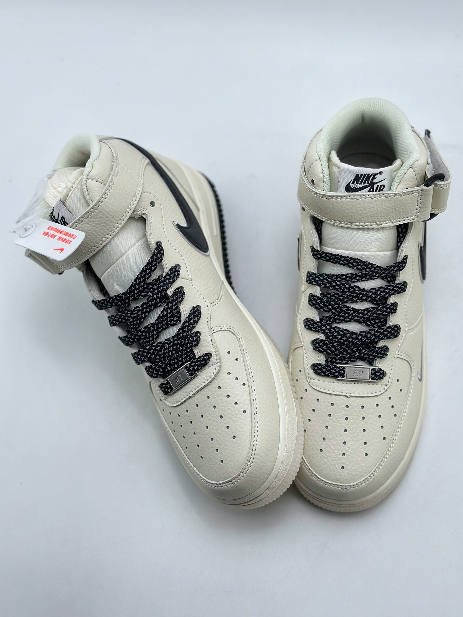 Nike Air Force 1 Mid 07 White Black Reflective 2