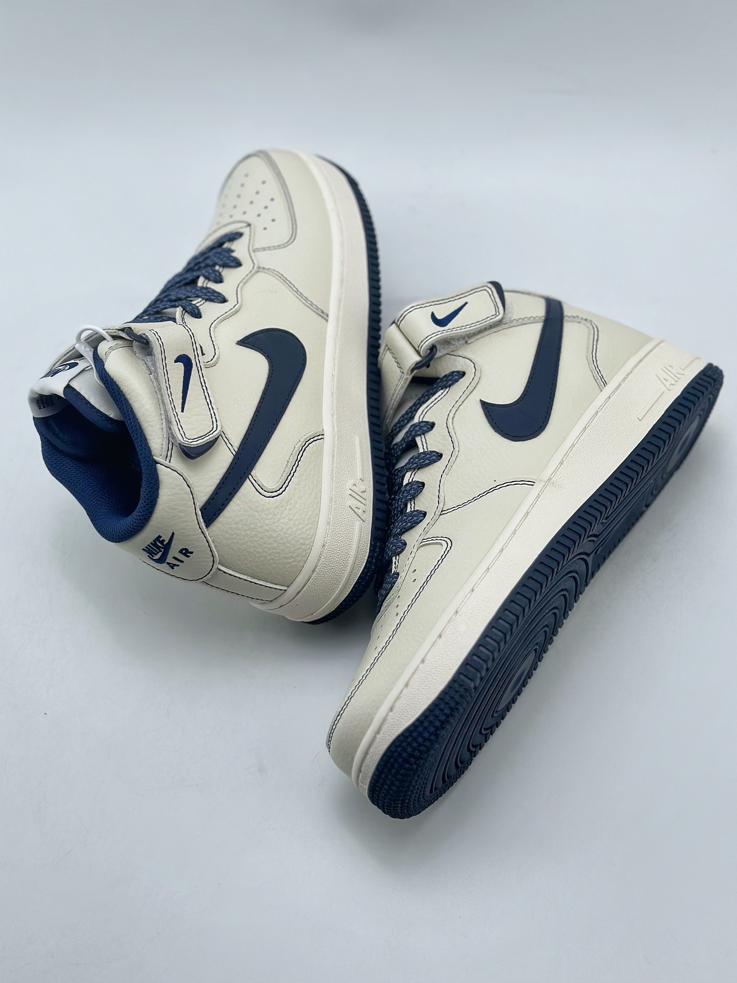 Nike Air Force 1 Mid 07 Off-White Navy Blue 3
