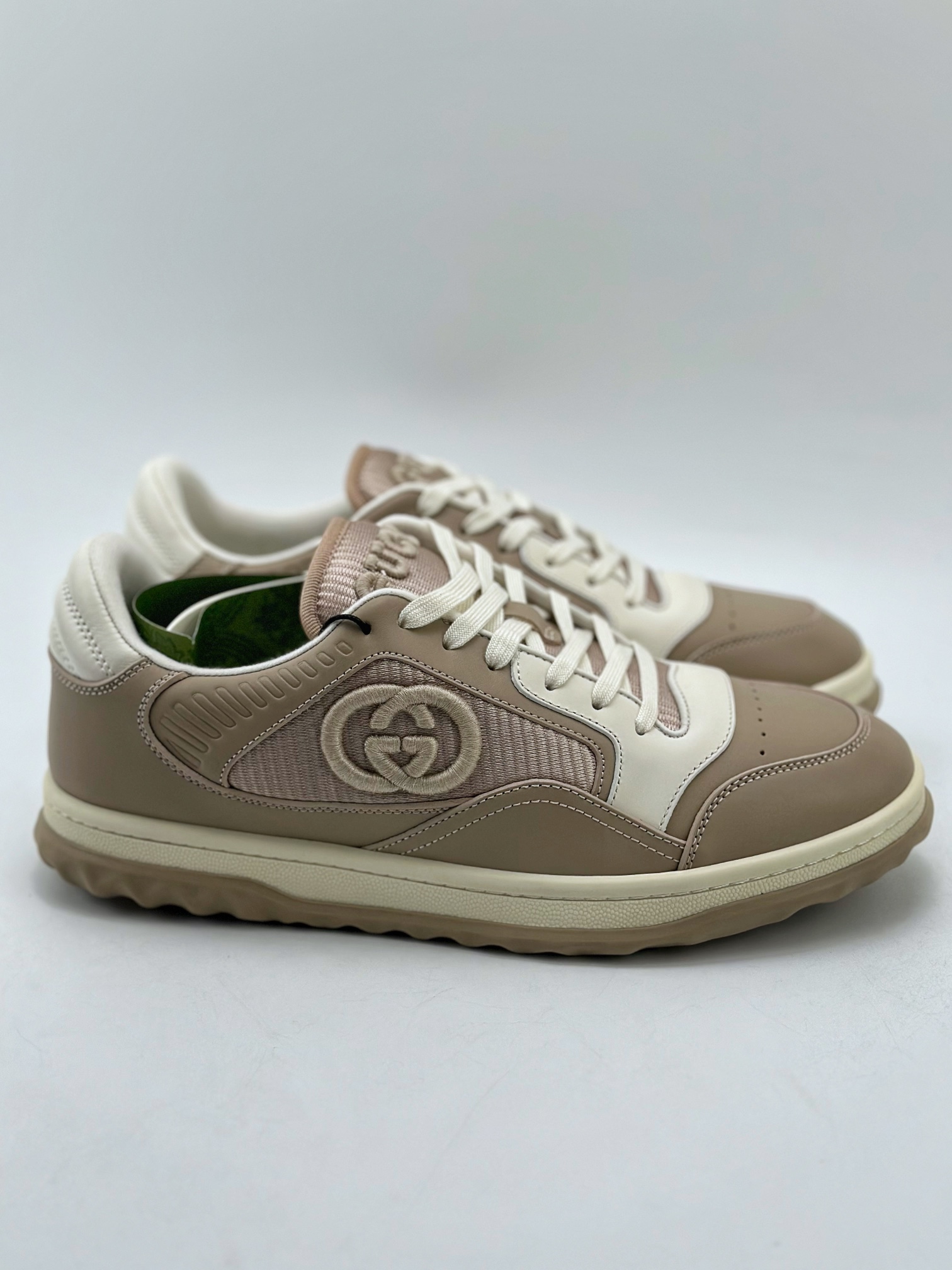 350 意大利奢侈品牌-古驰Gucci Mac 80 Low Sneaker 系列 低帮复古百搭休闲运动小脏板鞋