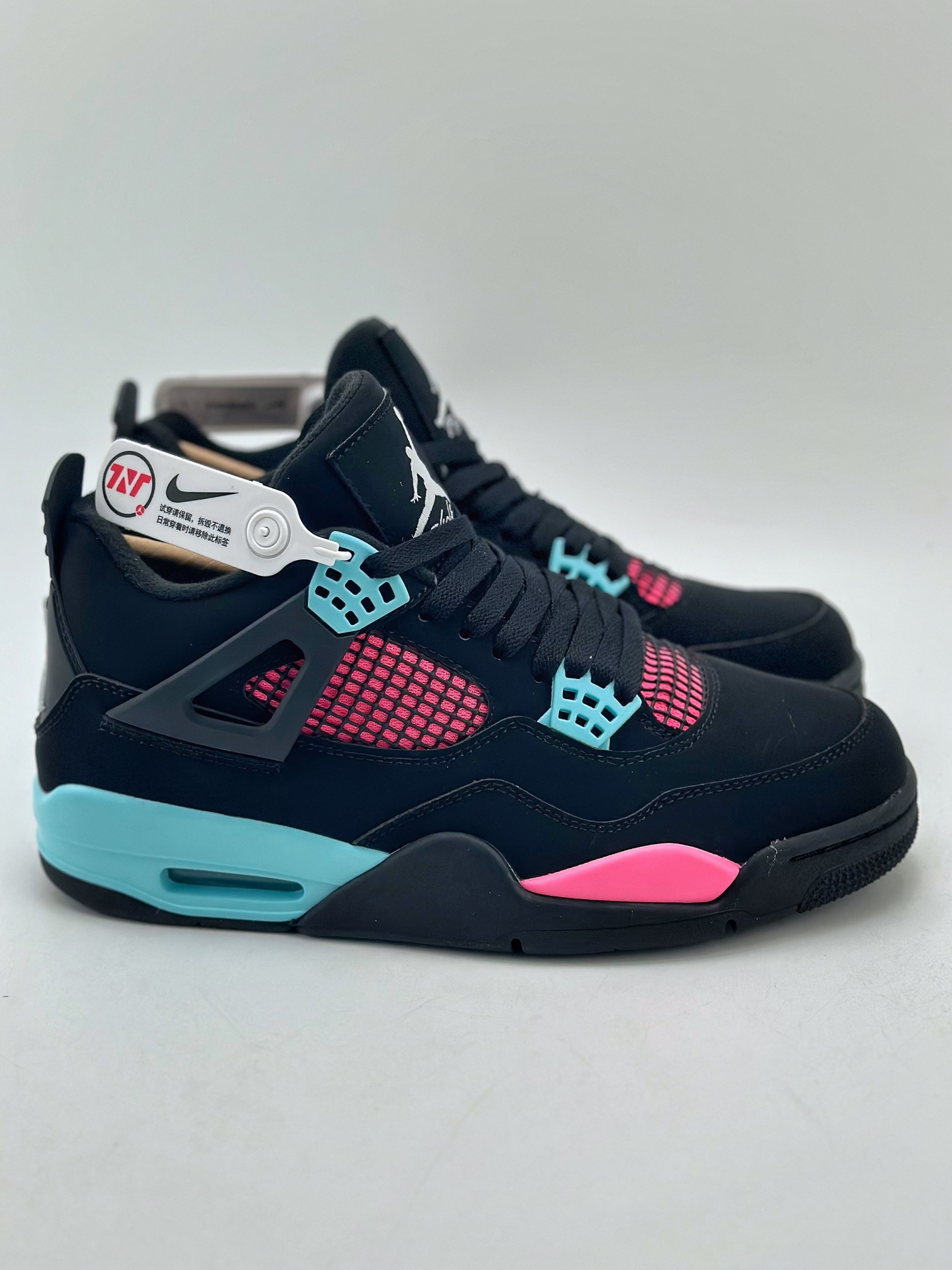 260 Air Jordan 4 Retro 黑蓝粉  AQ9129-004