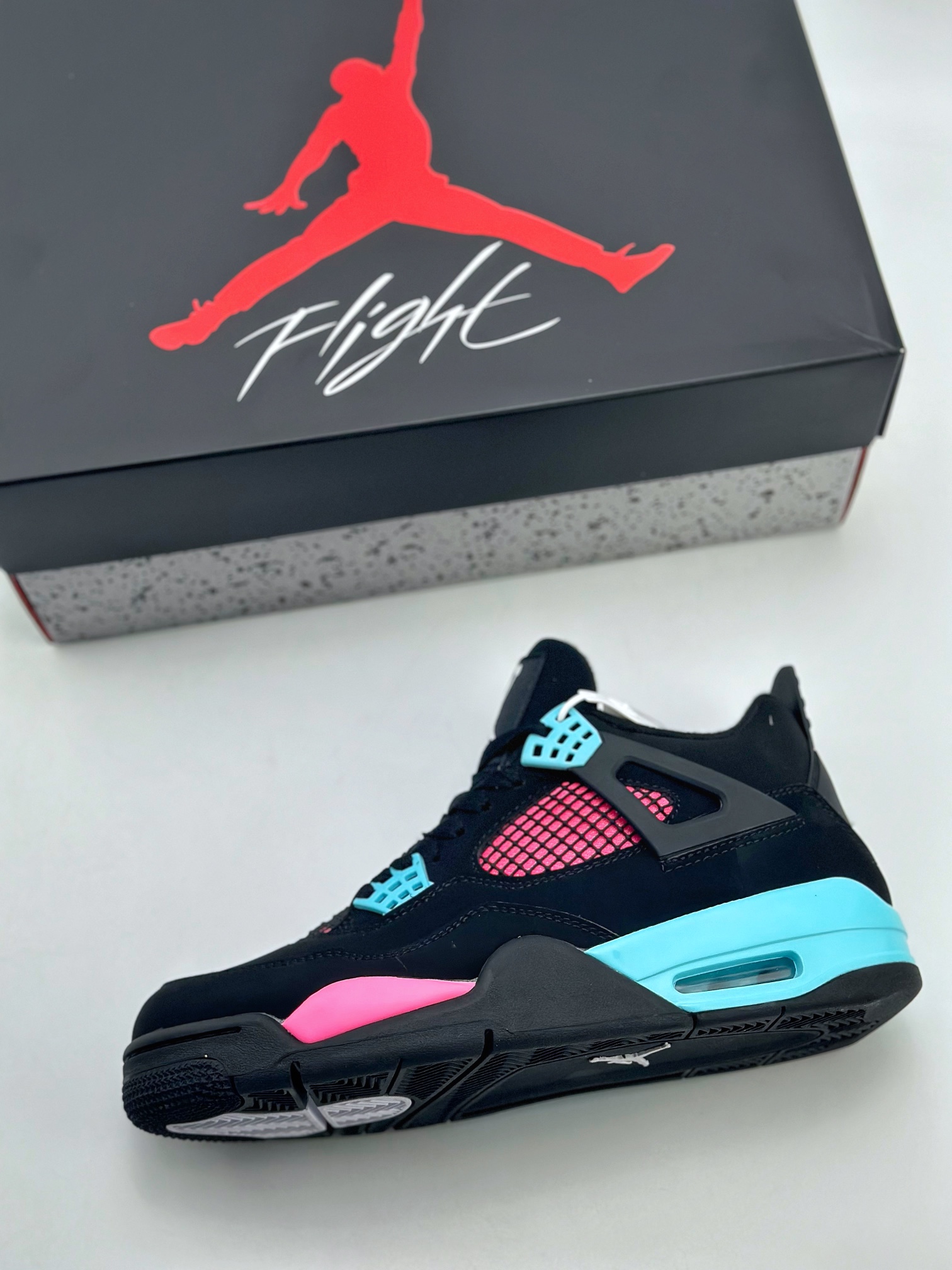 260 Air Jordan 4 Retro 黑蓝粉  AQ9129-004