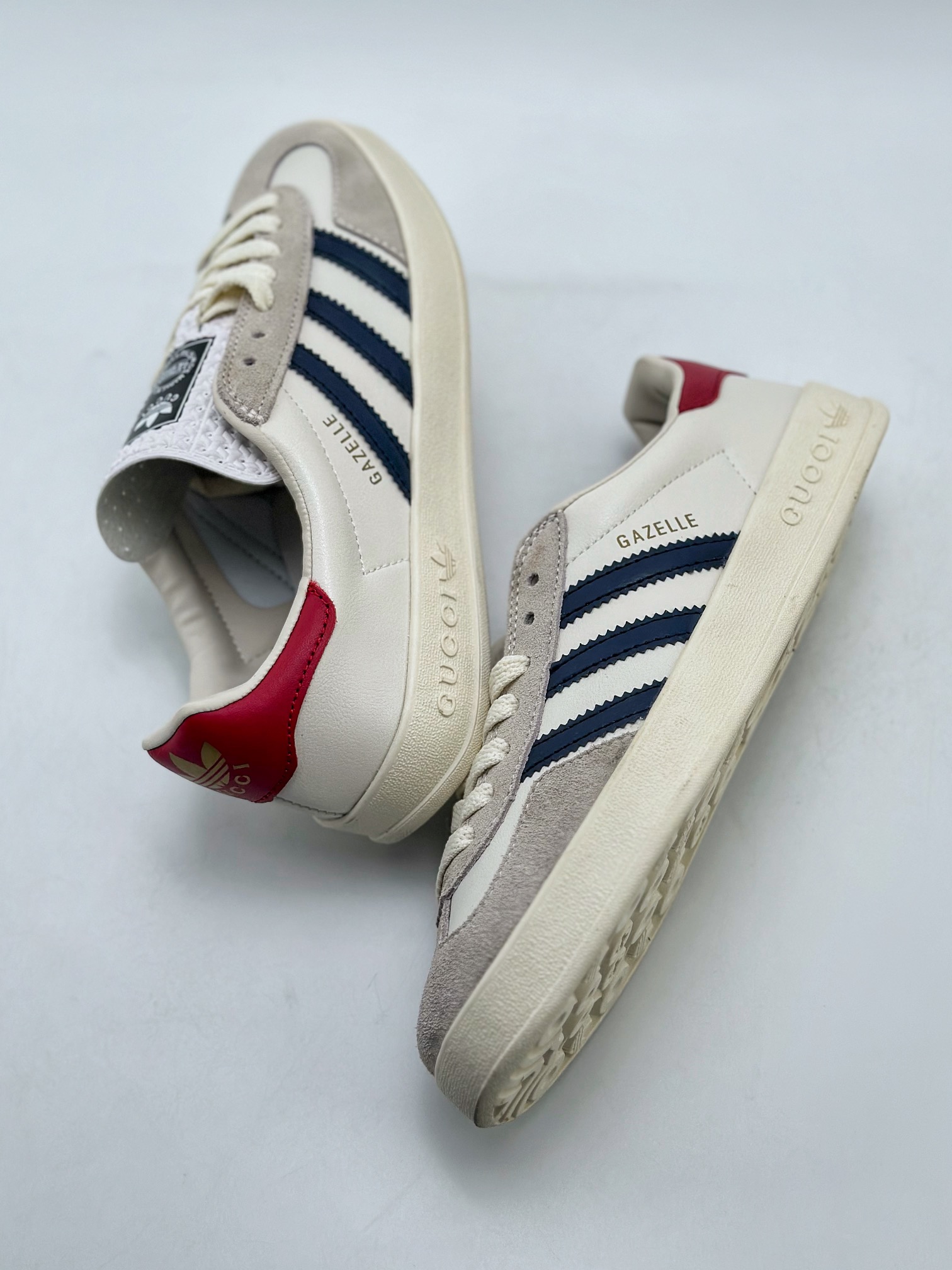 150 adidas Originals x Gucci Gazelle 古驰联名 三叶草休闲防滑耐磨低帮板鞋 707847 UTT10 9060